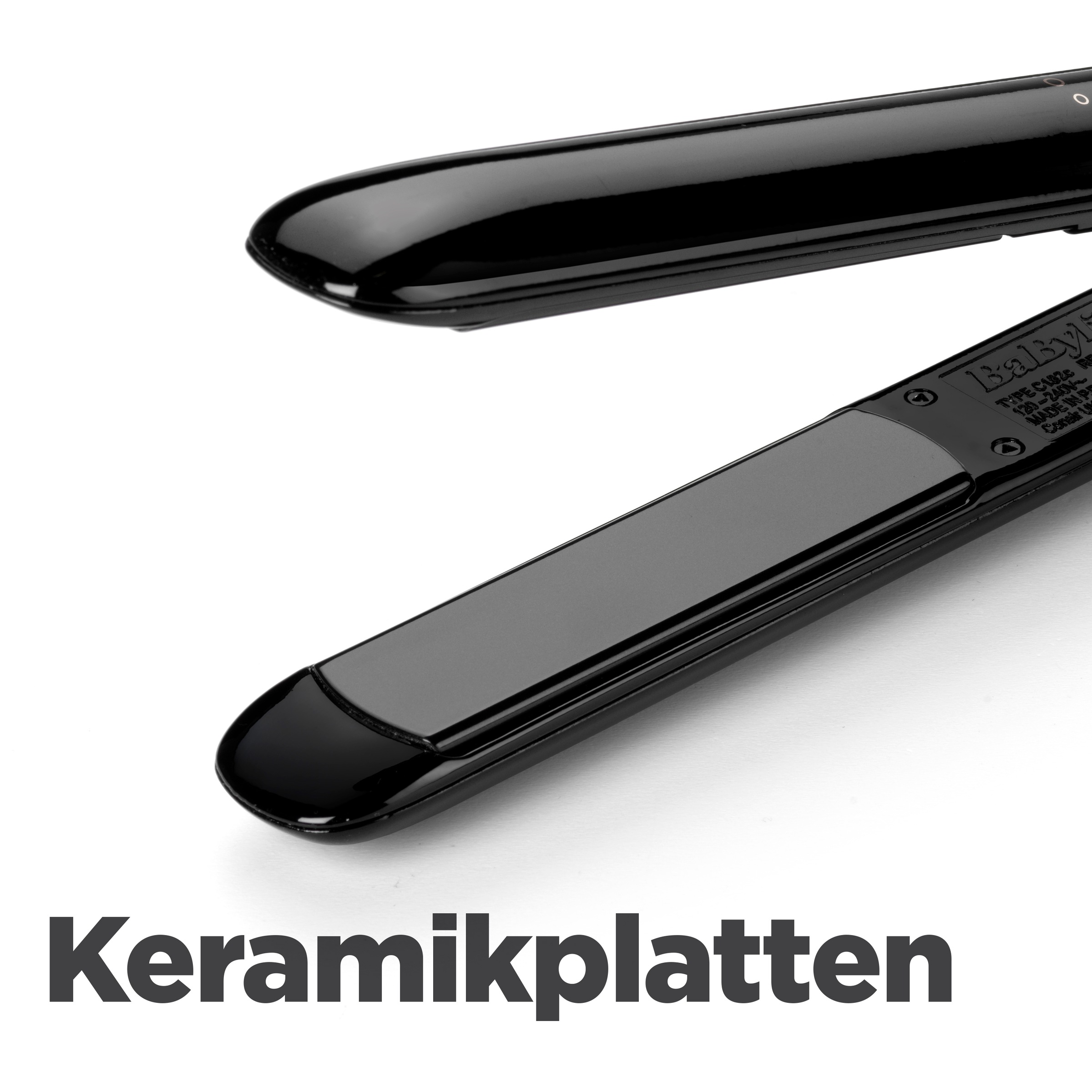 BaByliss Glätteisen »Smooth Finish 230 Glätteisen Profi-Haarglätter, ST250E« Titan-Keramik-Beschichtung, 3 Temperaturstufen bis zu 230°C