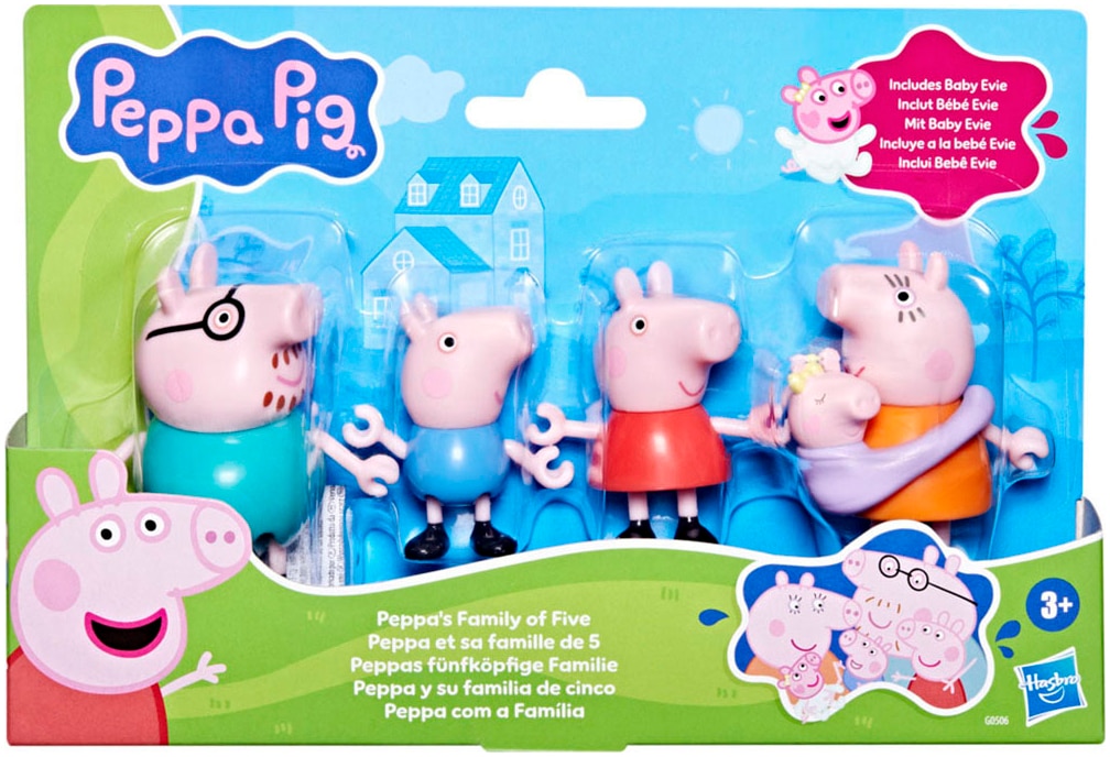 Hasbro Spielfigur »Peppa Pig Peppas fünfköpfige Familie«