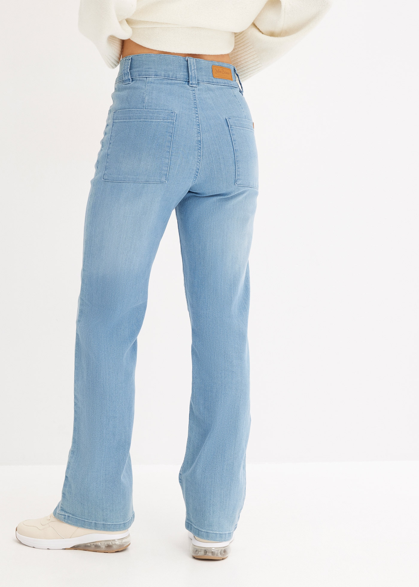 bonprix Straight-Jeans »Straight-Jeans High Waist, Stretch« Straight-Jeans High Waist, Stretch