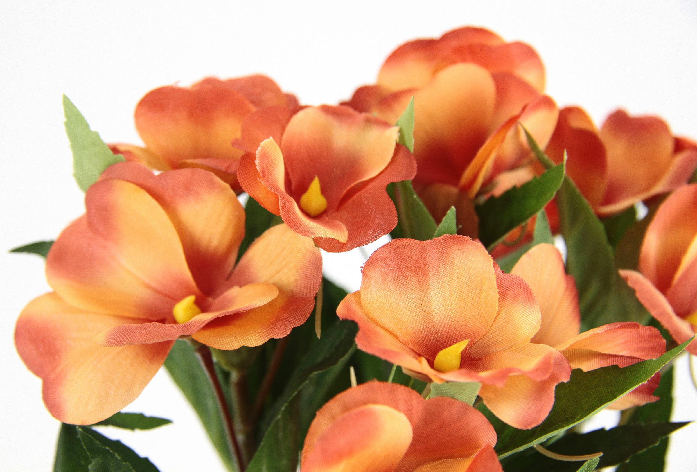 I.GE.A. Kunstblume »Fleißiges Lieschen«, Im Topf, 3er Set Impatiens  Valeriana Textilblume Deko Blumentöpfe bestellen online bei OTTO