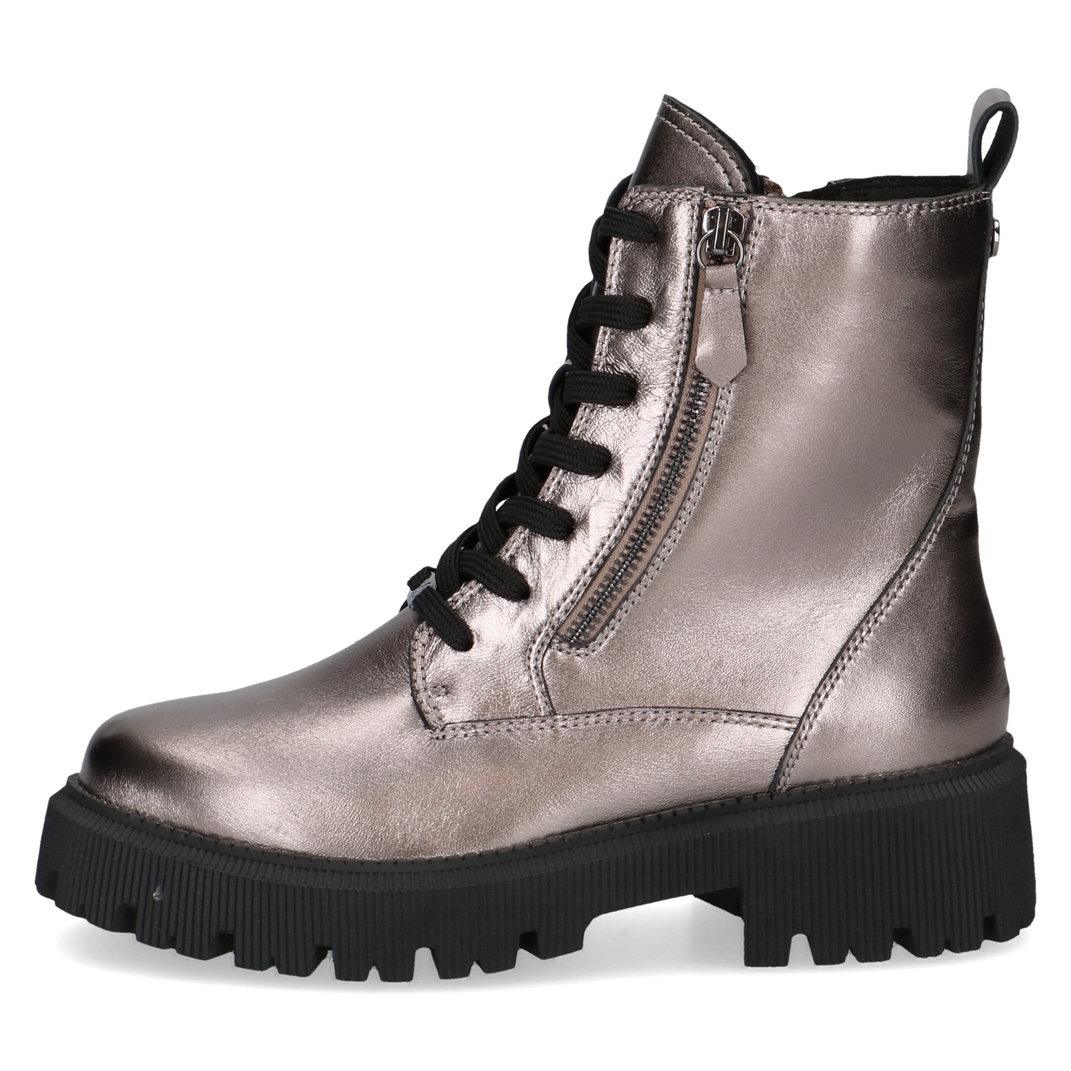 Caprice Schnürboots  , Blockabsatz, Plateau, Schnürstiefelette mit Zierreißverschluss außen