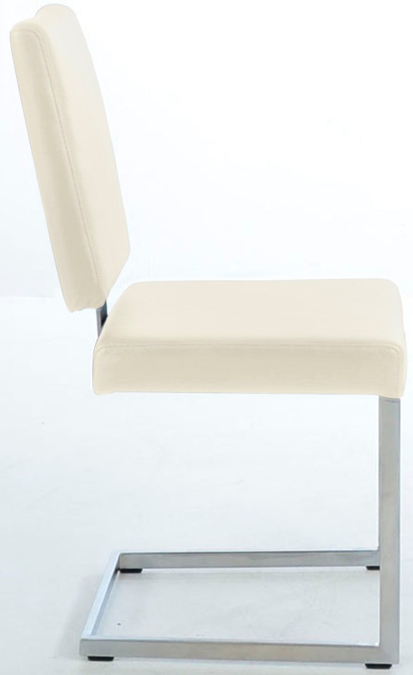 K+W Komfort & Wohnen Freischwinger () stabiles Hochkantgestell, in Leder oder Microfaser