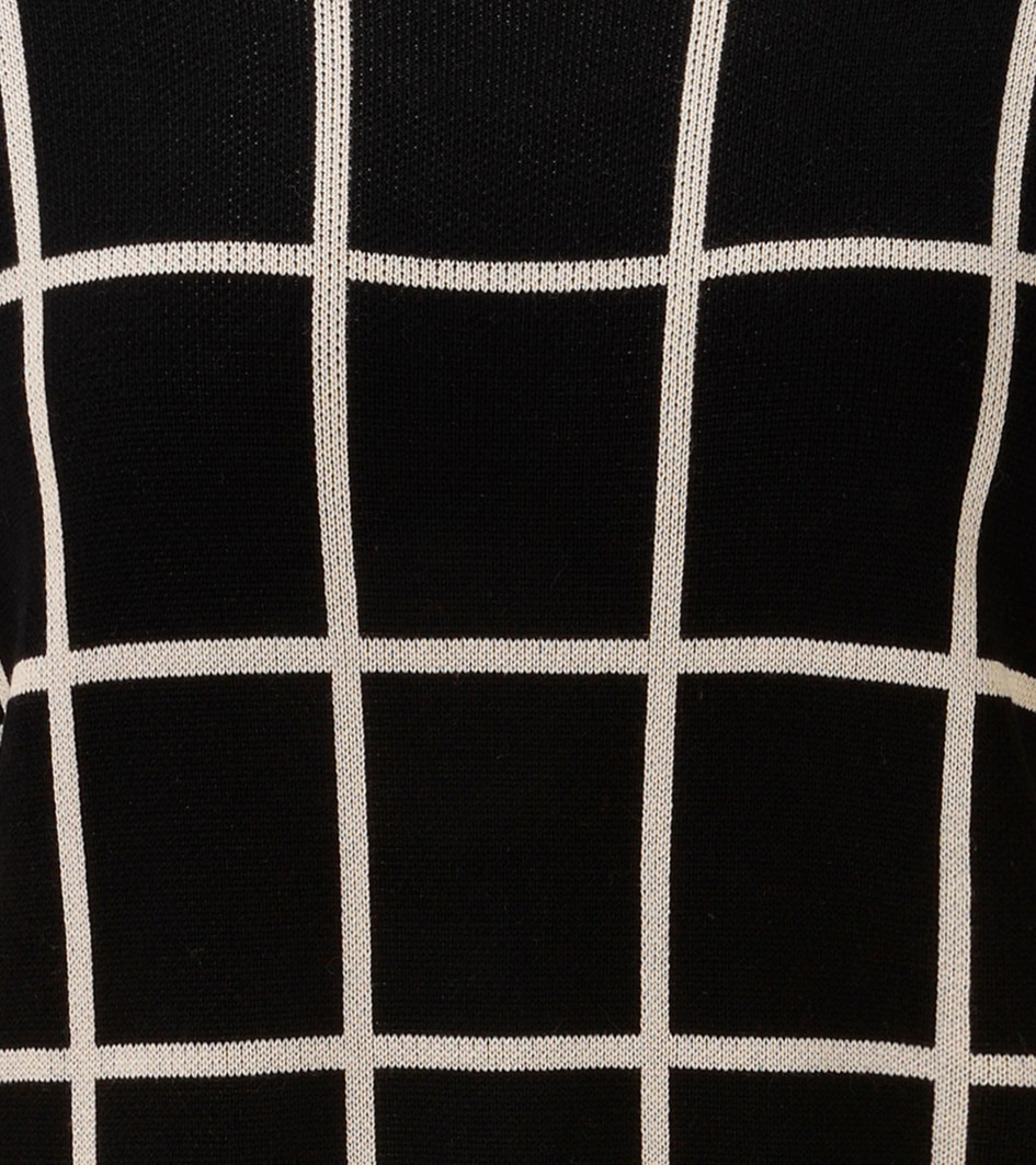 Aniston SELECTED Strickpullover mit auffälligen Karomuster allover - NEUE KOLLEKTION