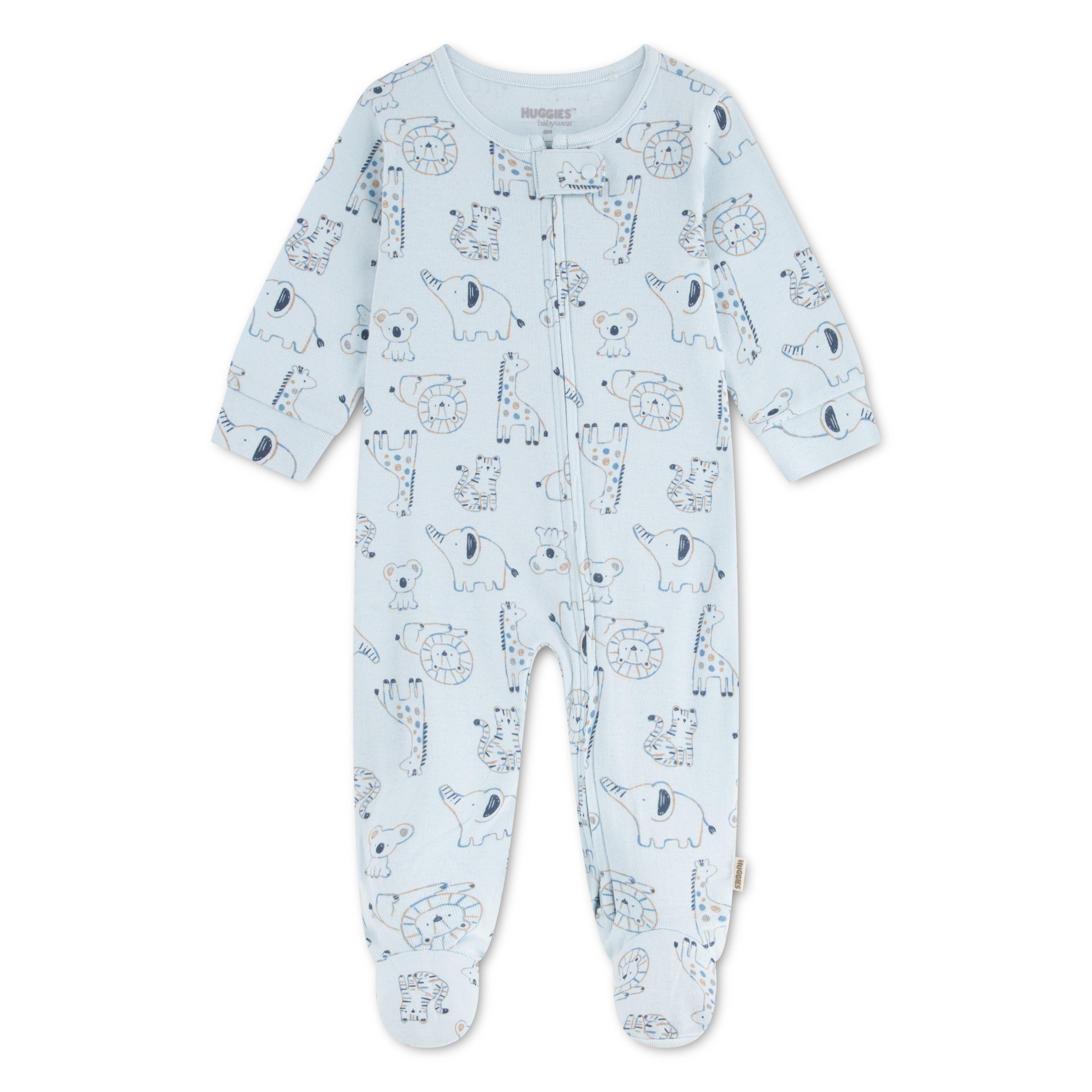 HUGGIES babywear Overall »HUGB FOOTED COVERALL« Strampler mit langen Armen und Füßen /  Allover-Print / für Boys