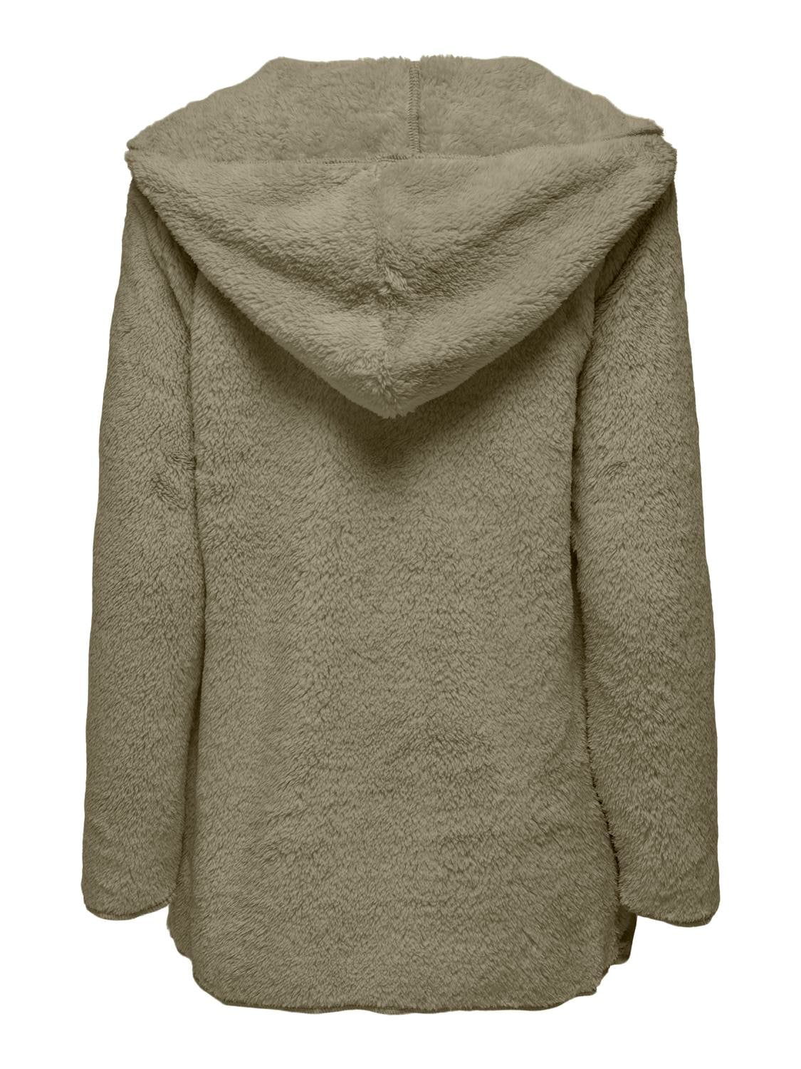 ONLY Fellimitatmantel »ONLCONTACT HOOD SHERPA COAT OTW CC«