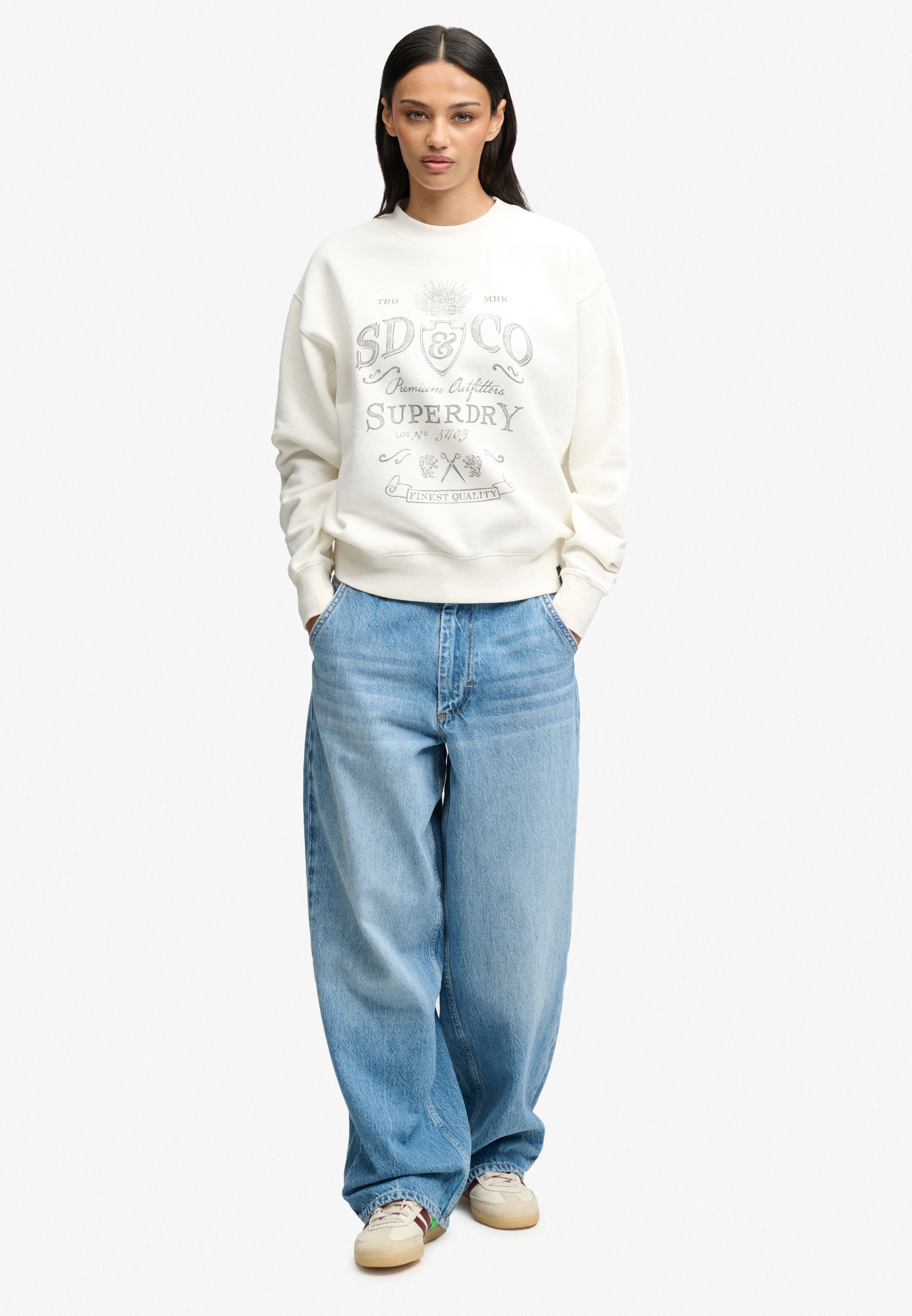 Superdry Sweatshirt »VINTAGE WORKWEAR CREW«, Baumwollmischung, relaxed fit
