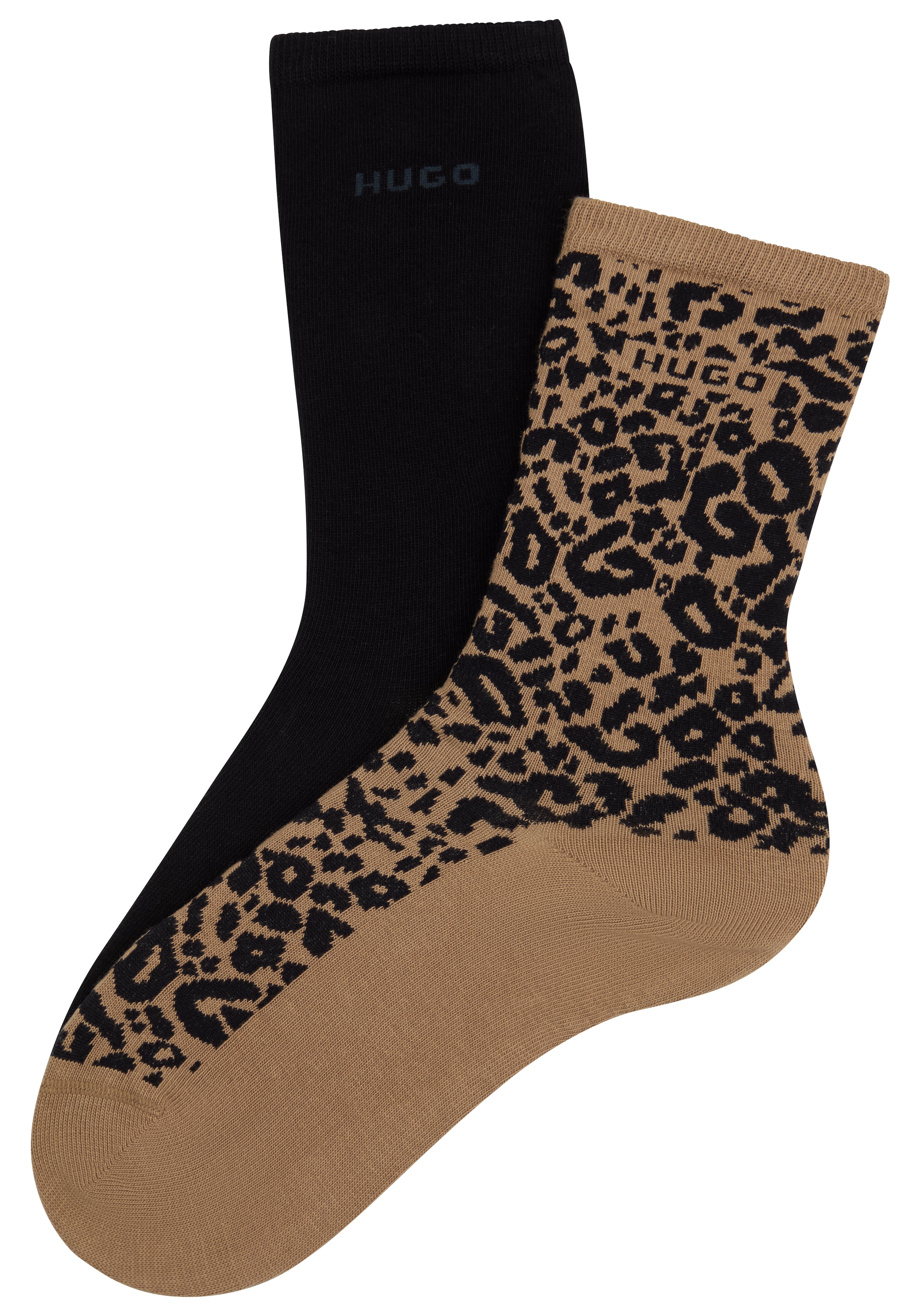 HUGO Underwear Socken »LEO LOGO« Packung, 2 Stk. tlg. mit HUGO-Schriftzug,