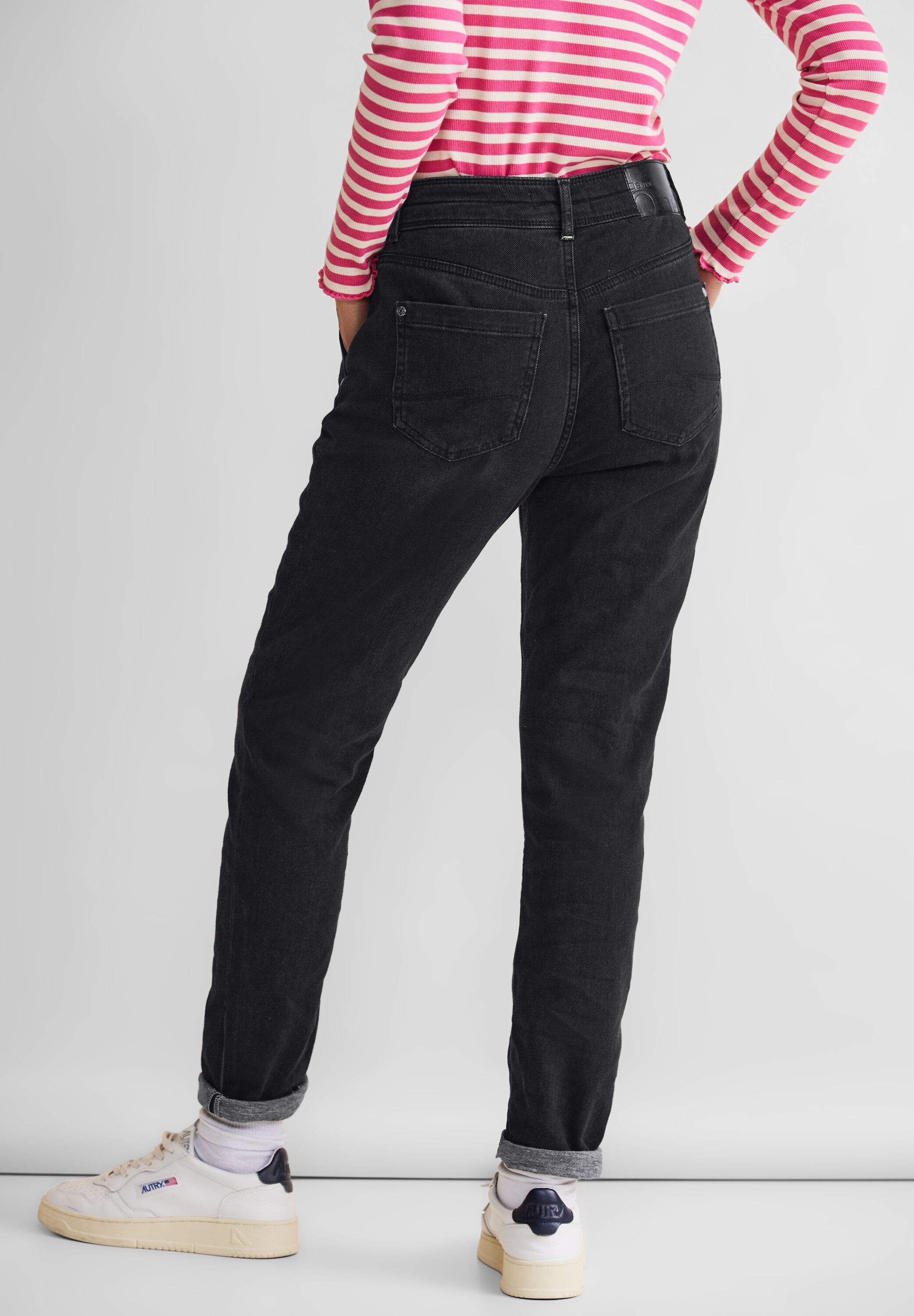 STREET ONE Loose-fit-Jeans »Bonny«, mit Kordel