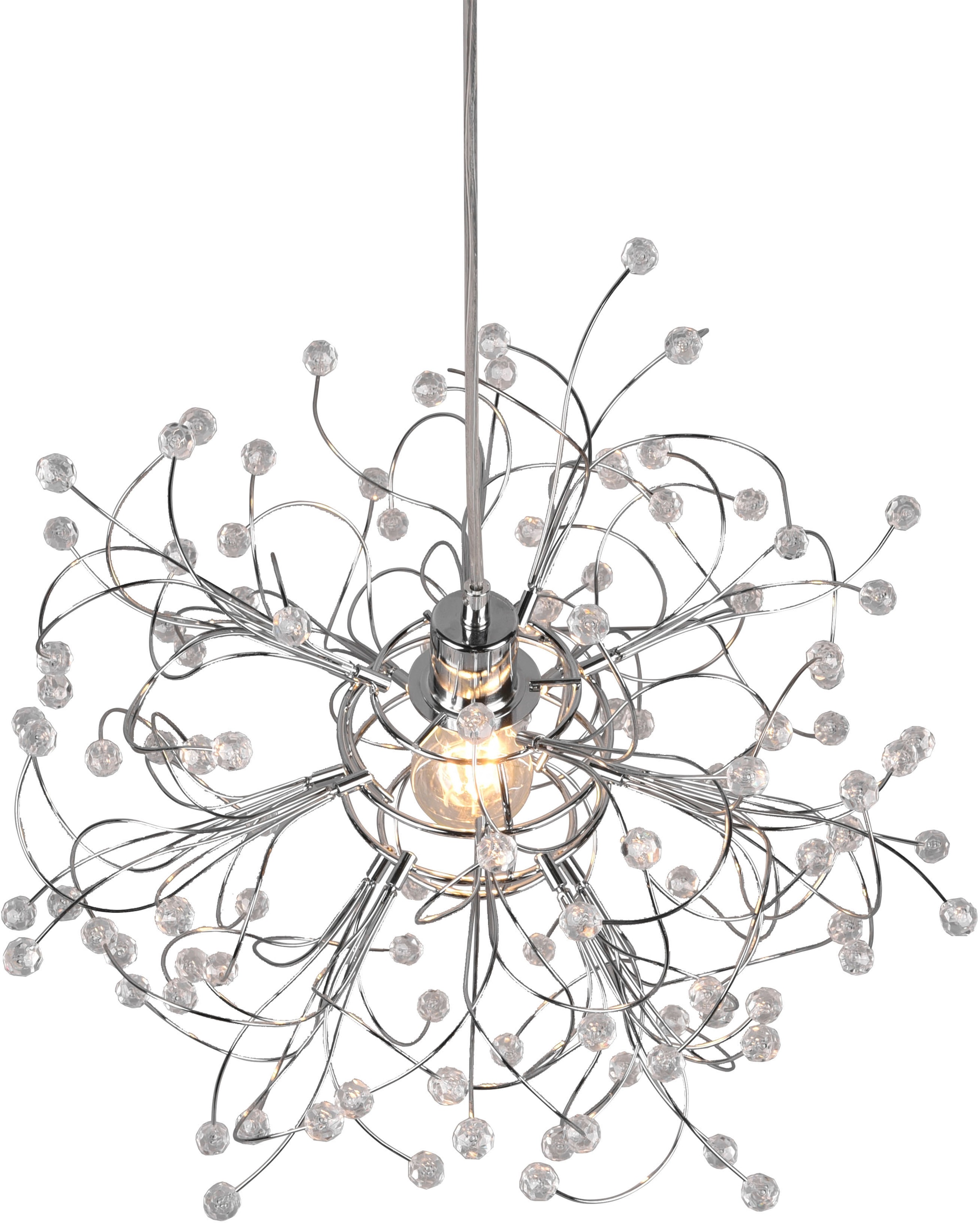 REALITY Leuchten Pendelleuchte »Gloria« E27 1 Stk. warmweiß - kaltweiß Hängelampe höhenverstellbar max 150cm, exkl 1xE27 max 40W, Ø 52cm