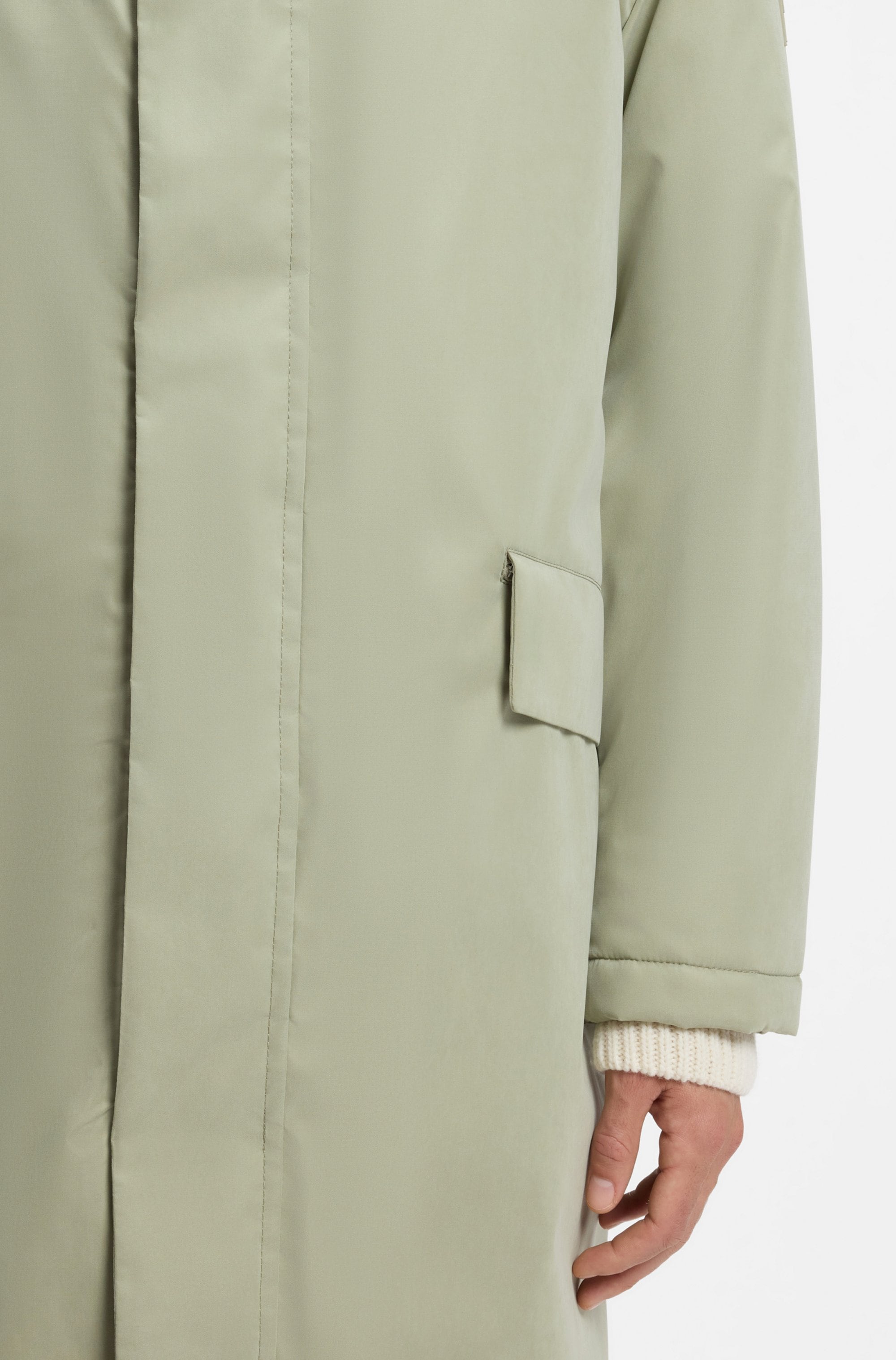 BOSS ORANGE Parka »Omod« mit Kapuze mit funktionalen Details, wattiert