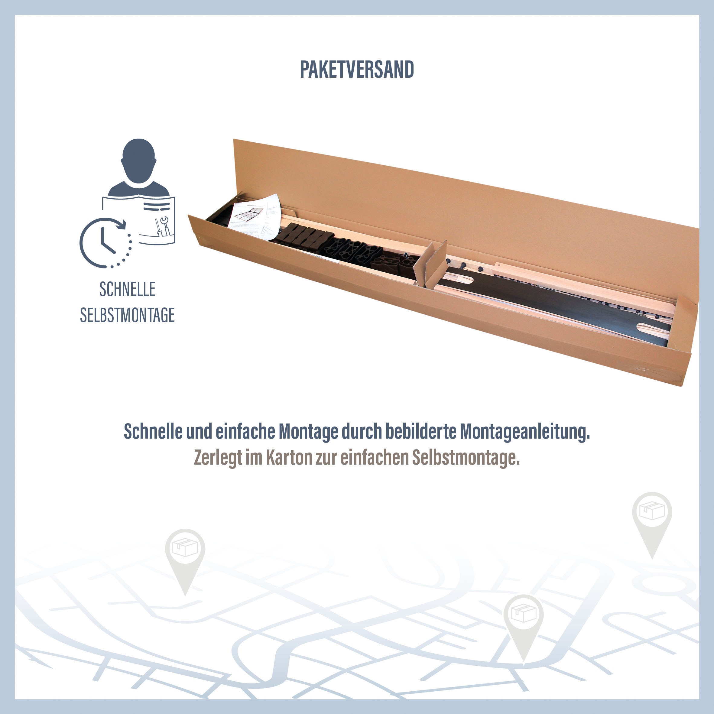 Beco Lattenrost »Maxi Strong«, Lattenrost in 90x200 cm und weiteren Größen, ideal bei hoher Belastung