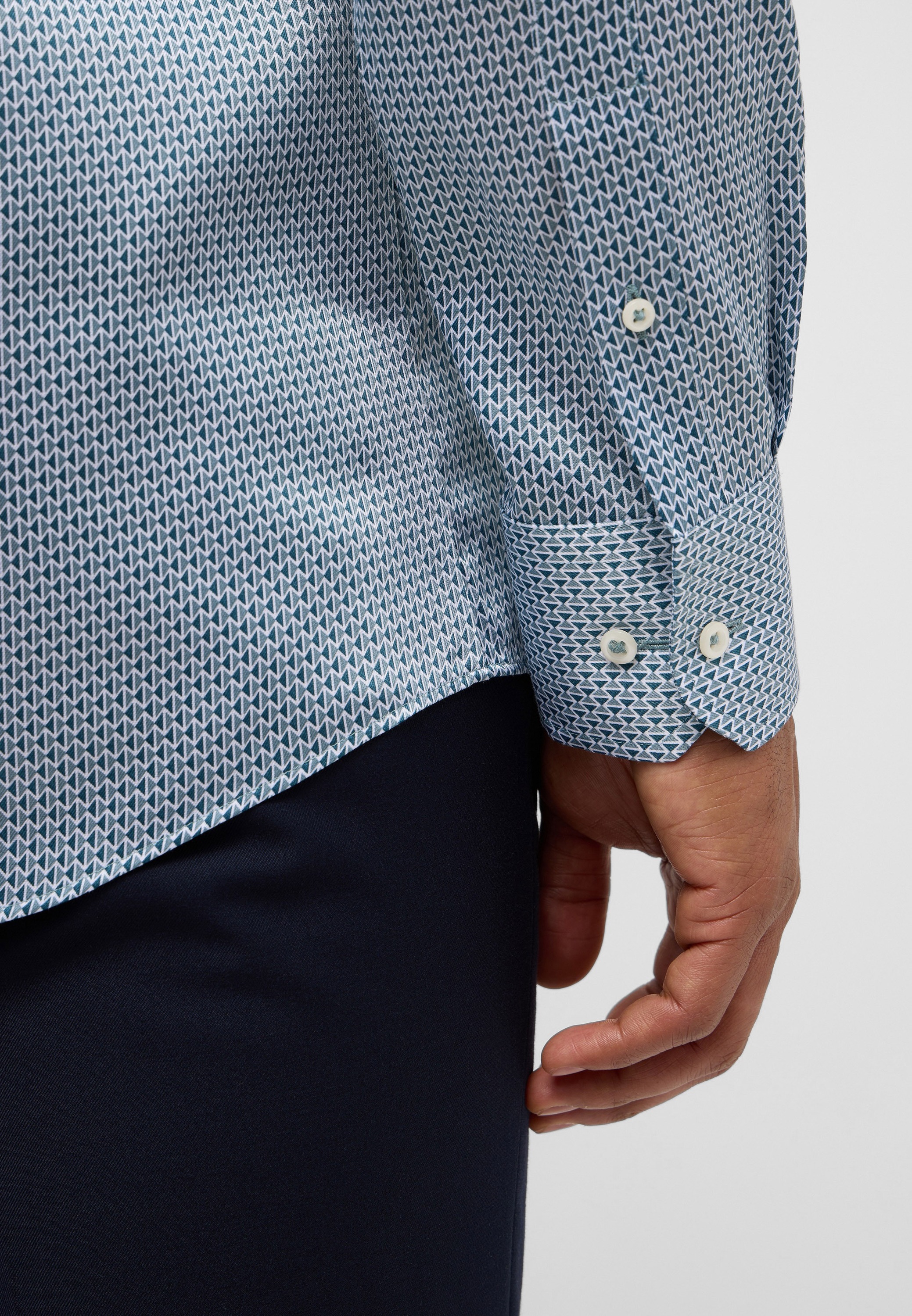 Eterna Langarmhemd »MODERN FIT«, EASY IRON (bügelleicht)