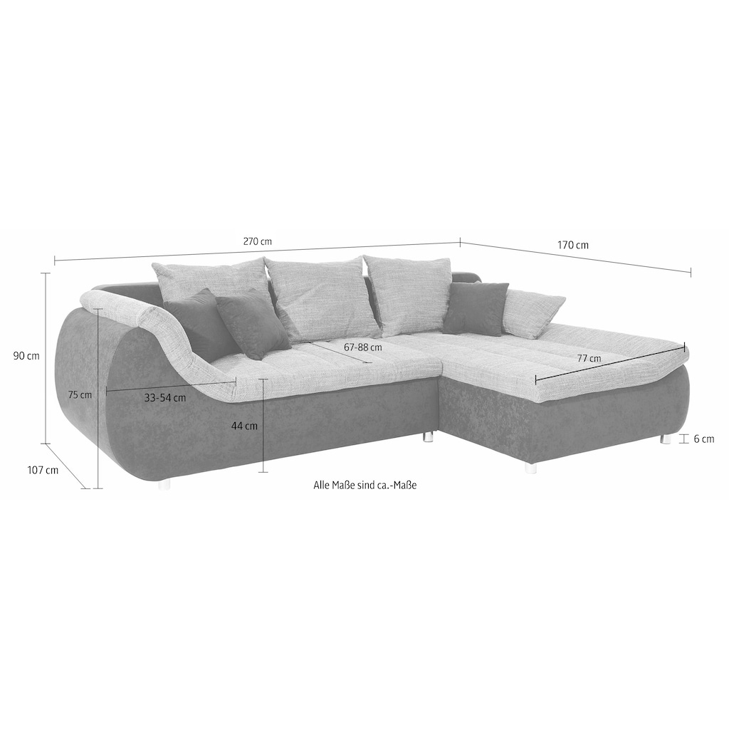 INOSIGN Ecksofa »Imola«