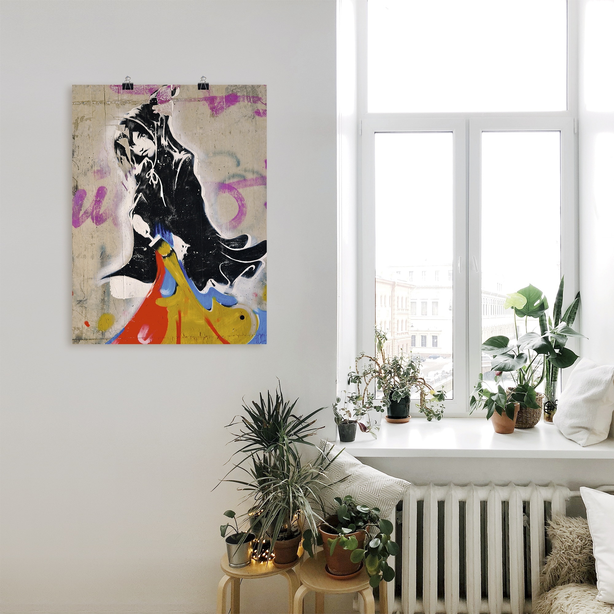 Artland Poster »Graffiti II«, klassische Fantasie, (1 St.), als Alubild, Leinwandbild, Wandaufkleber oder Poster in versch. Größen