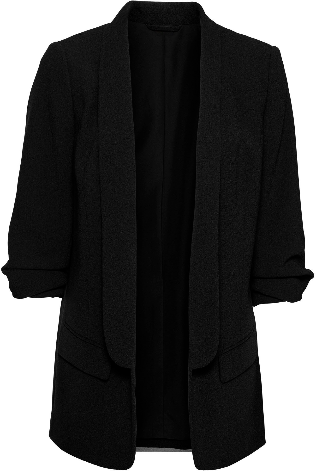 bonprix Longblazer festlicher Stil, taillierte Passform, aus Polyester und Elasthan