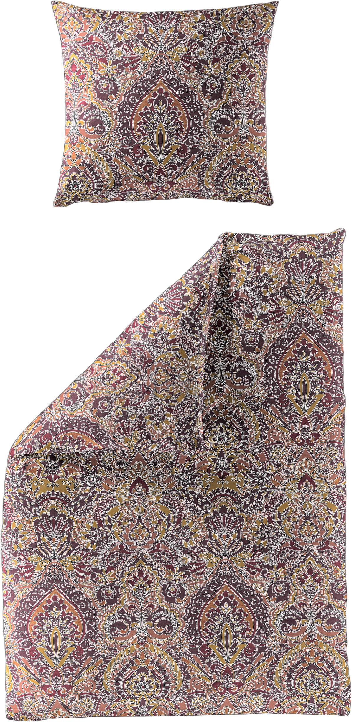 BIERBAUM Bettwäsche »3846« 2 Stk. tlg. Biber, 100 % Baumwolle, pflegeleicht, kuschelig weich