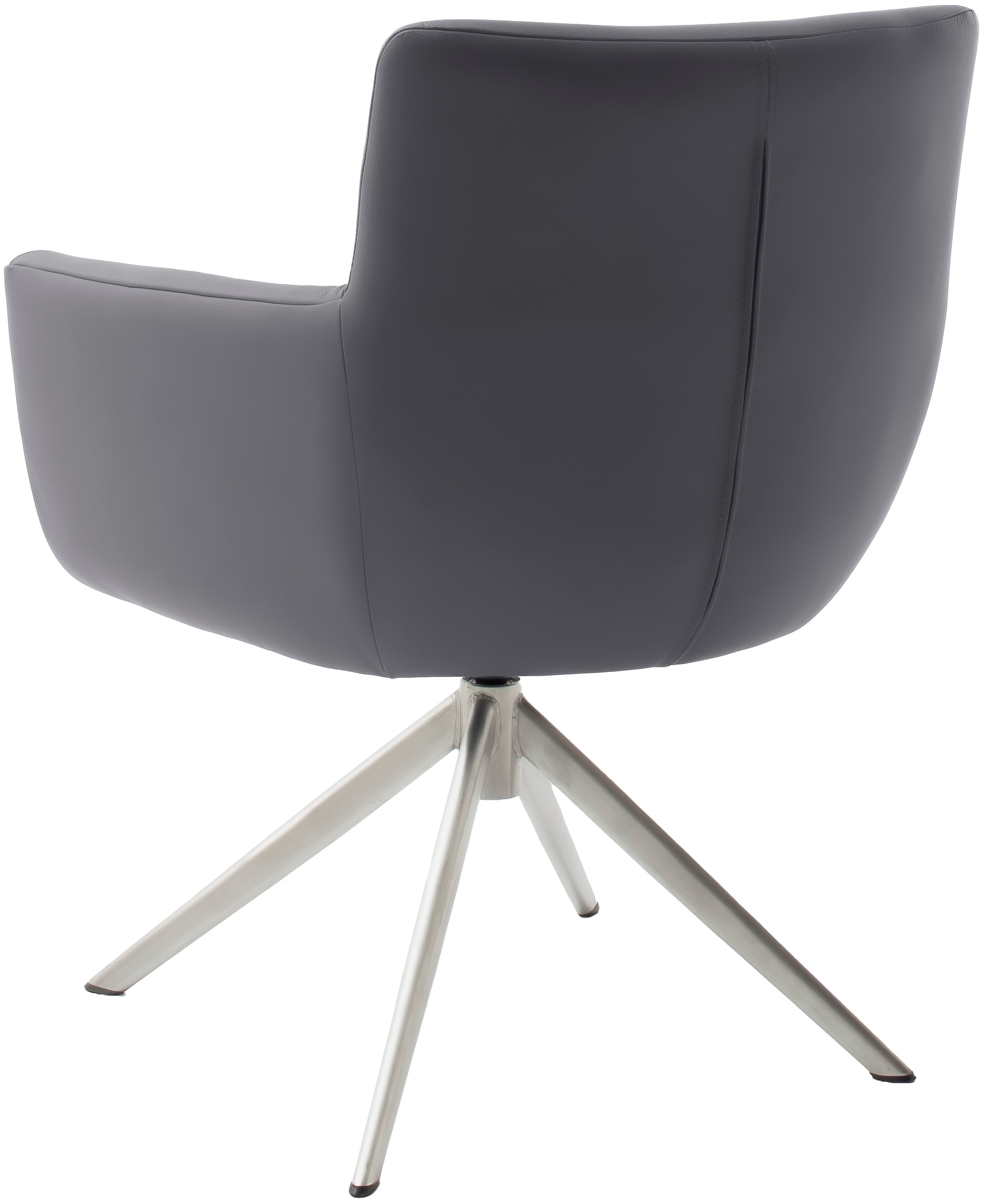 MCA furniture 4-Fußstuhl »WILSON Esszimmerstuhl, Armlehnstuhl, Polsterstuhl, modern«, (Set), 2 St., Leder, Stuhl, Armlehnenstuhl, drehbar, Taschenfederkern, belastbar 160 kg,XXL
