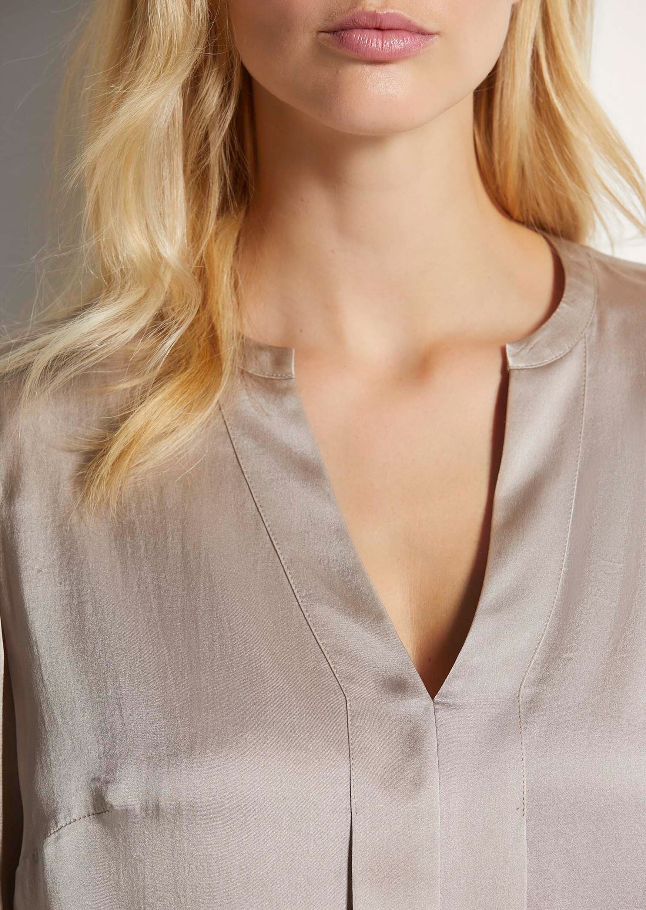 MADELEINE Langarmbluse »Bluse Satinbluse aus reiner Seide«