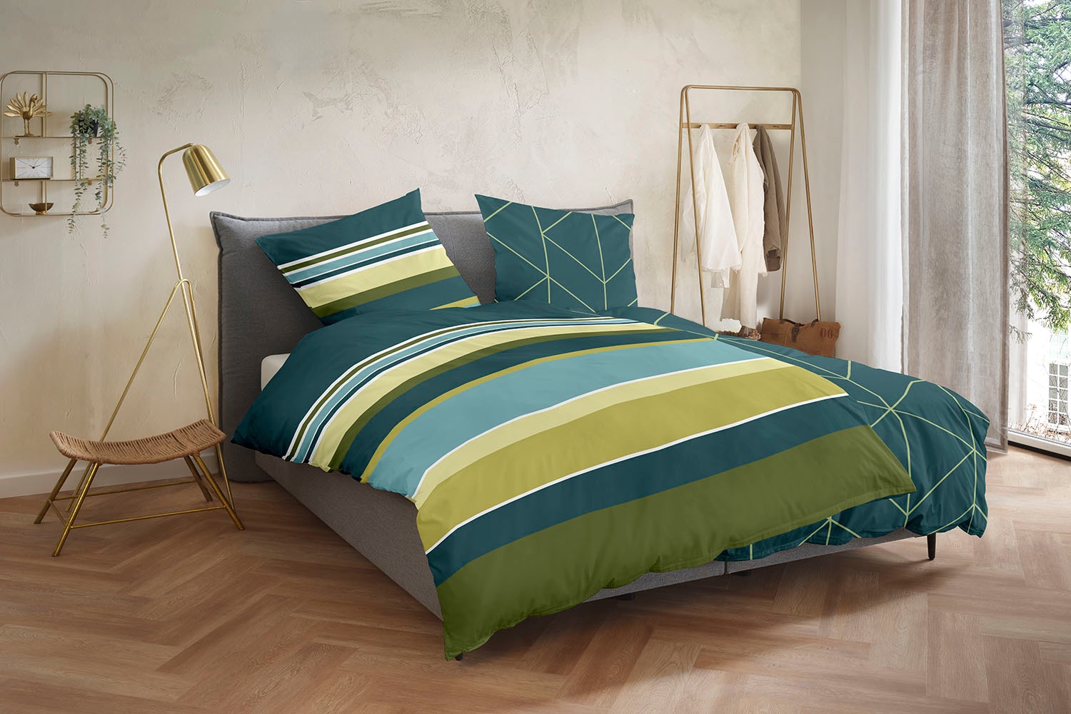 Primera Bettwäsche »Satin-Bettwäsche Line-Art« 2