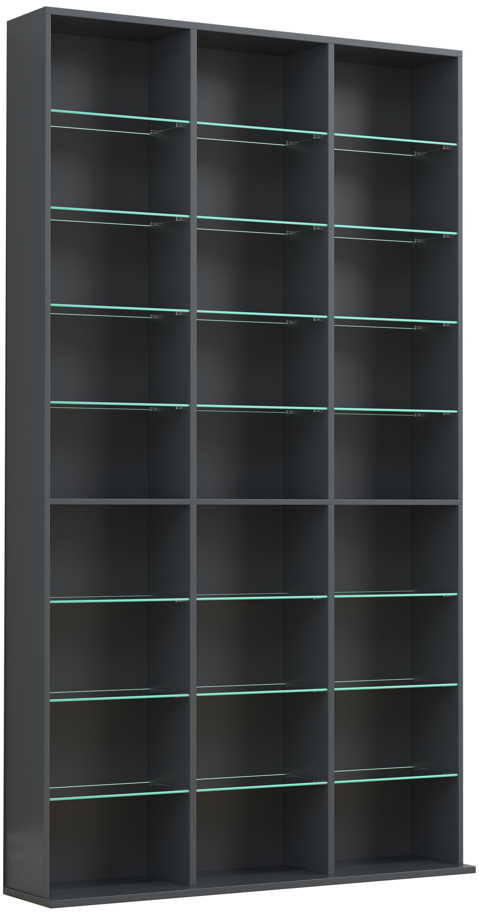 VCM Standregal »VCM Holz CD DVD Standregal Bücherregal Raumteiler Deko Regal Glas Zilas XL«