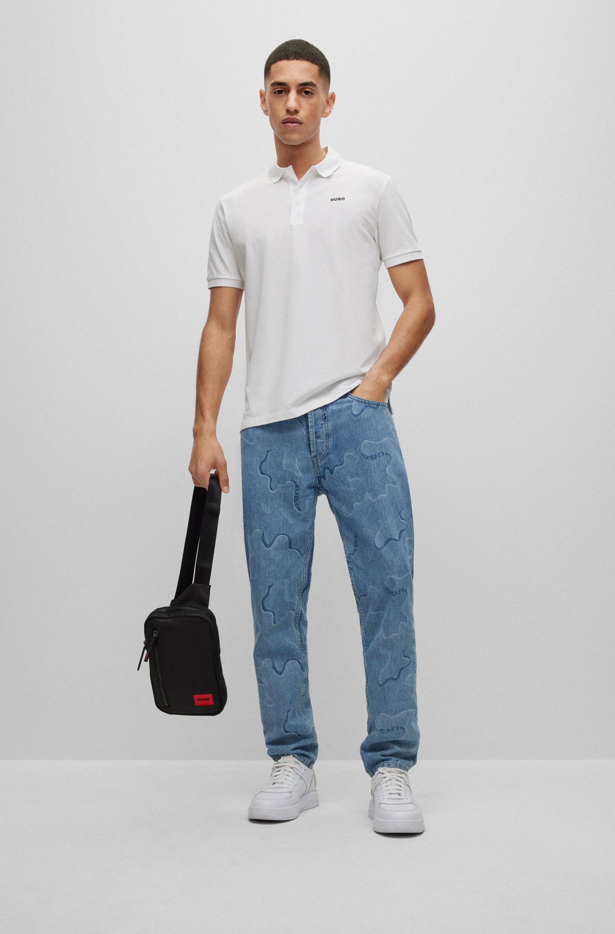 HUGO Poloshirt »Donos« Regular Fit, Baumwoll-Piqué