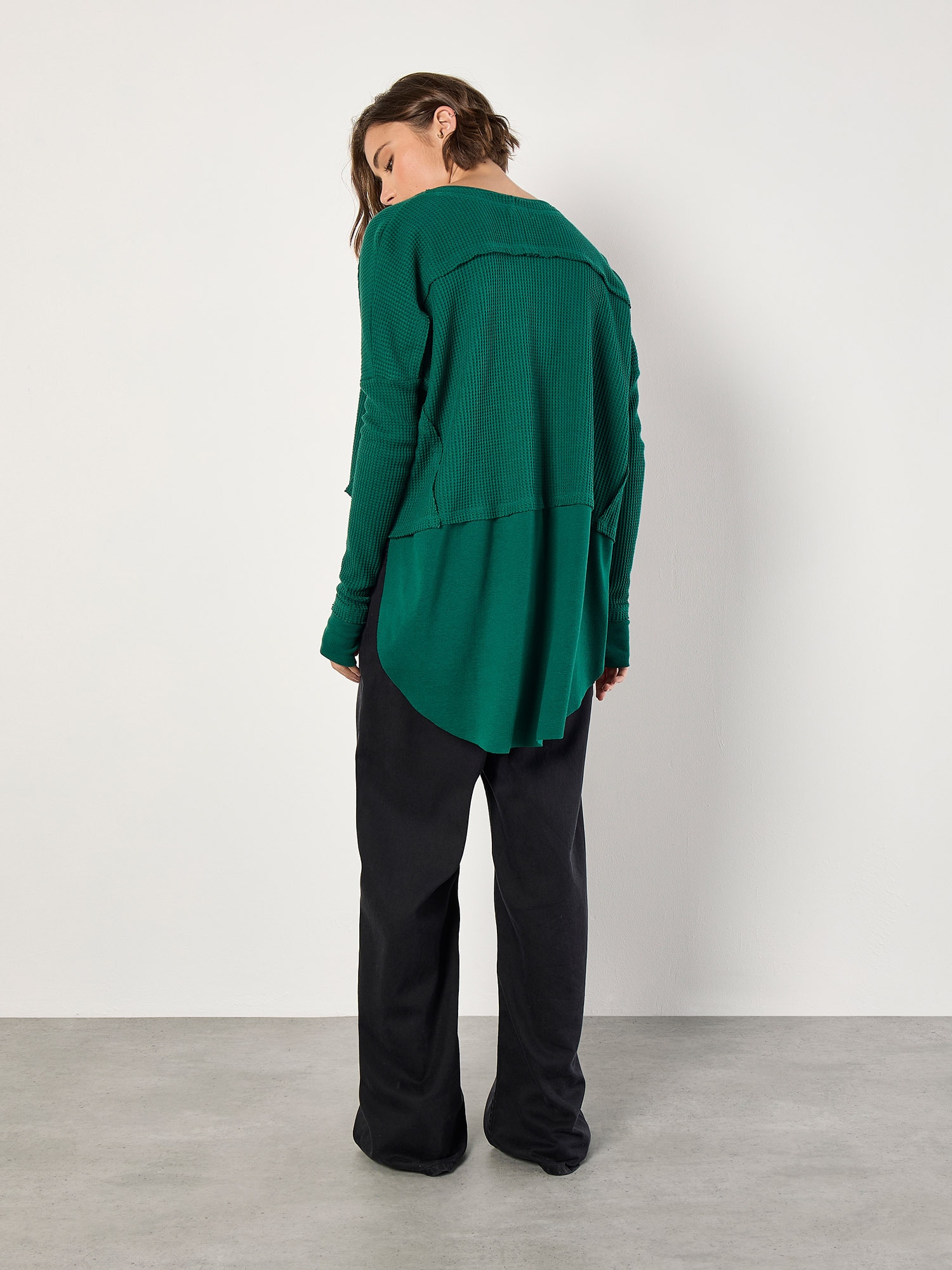 Apricot 2-in-1-Top »Top« aus Waffeljersey