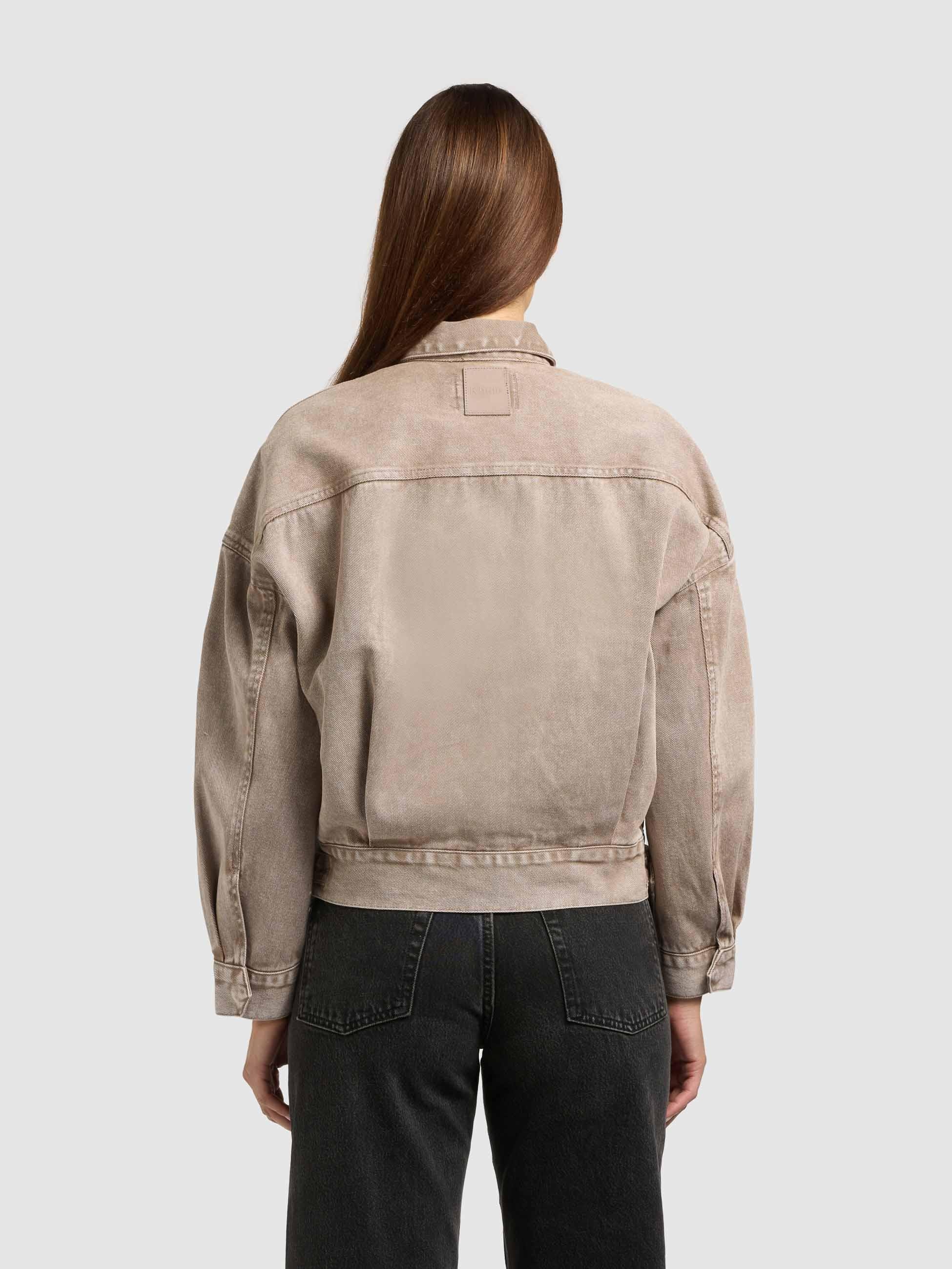 khujo Hemdjacke »Jeansjacke Nelina« ohne Kapuze Oversize Jeansjacke