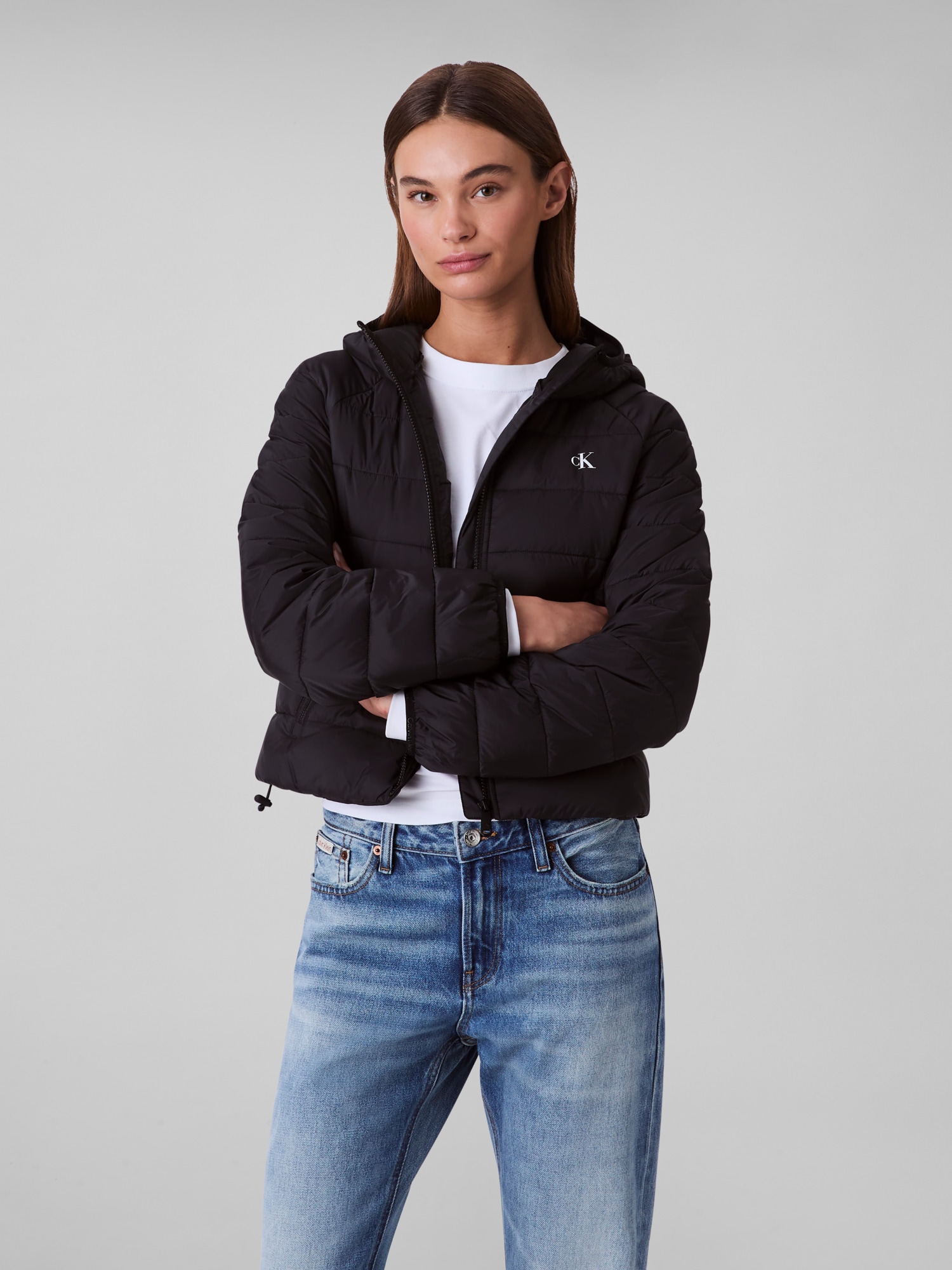 Calvin Klein Jeans Steppjacke »LGHTWGHT QLTD JCKT P«, mit Kapuze, Mit Rundhalsausschnitt