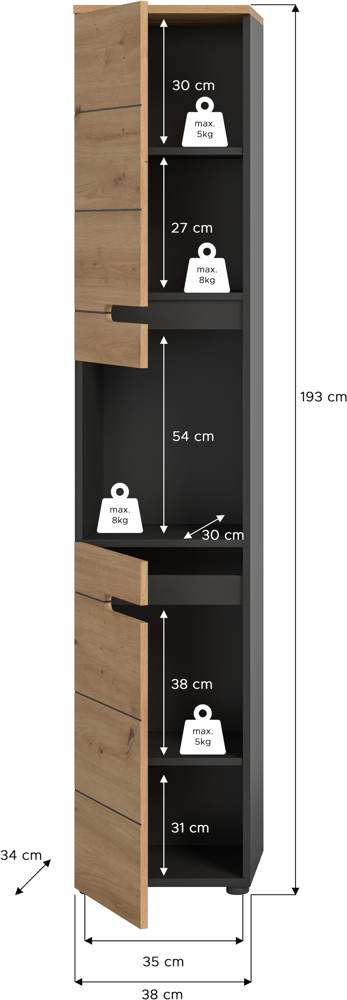 INOSIGN Hochschrank »REHAT«