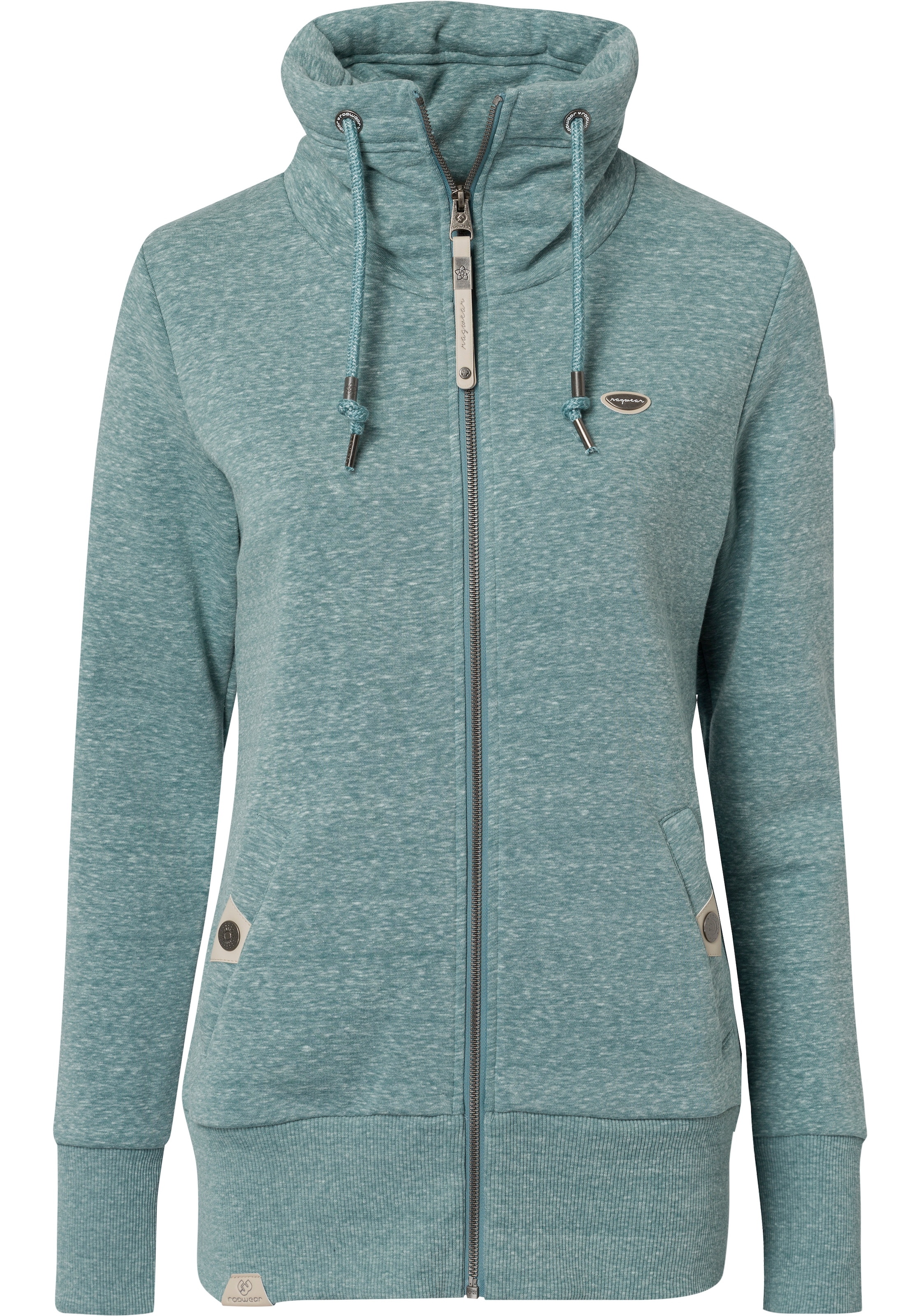 Ragwear Sweatjacke »RYLIE ZIP O«, Jacke mit extra breiten Bündchen