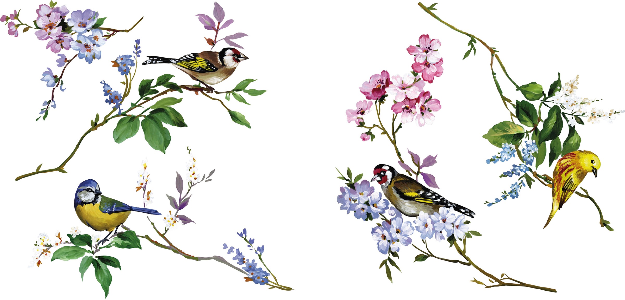 Komar Fensterdekoration »Wedding Birds«, (1 St.), 2 Bogen in der Größe 31x31 cm