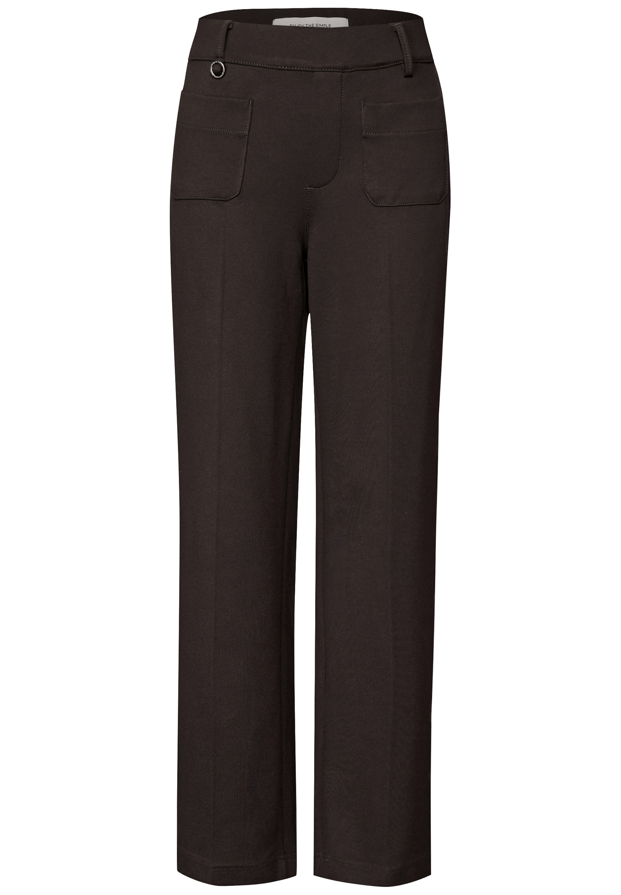 STREET ONE Stoffhose, Straight Leg, High Waist