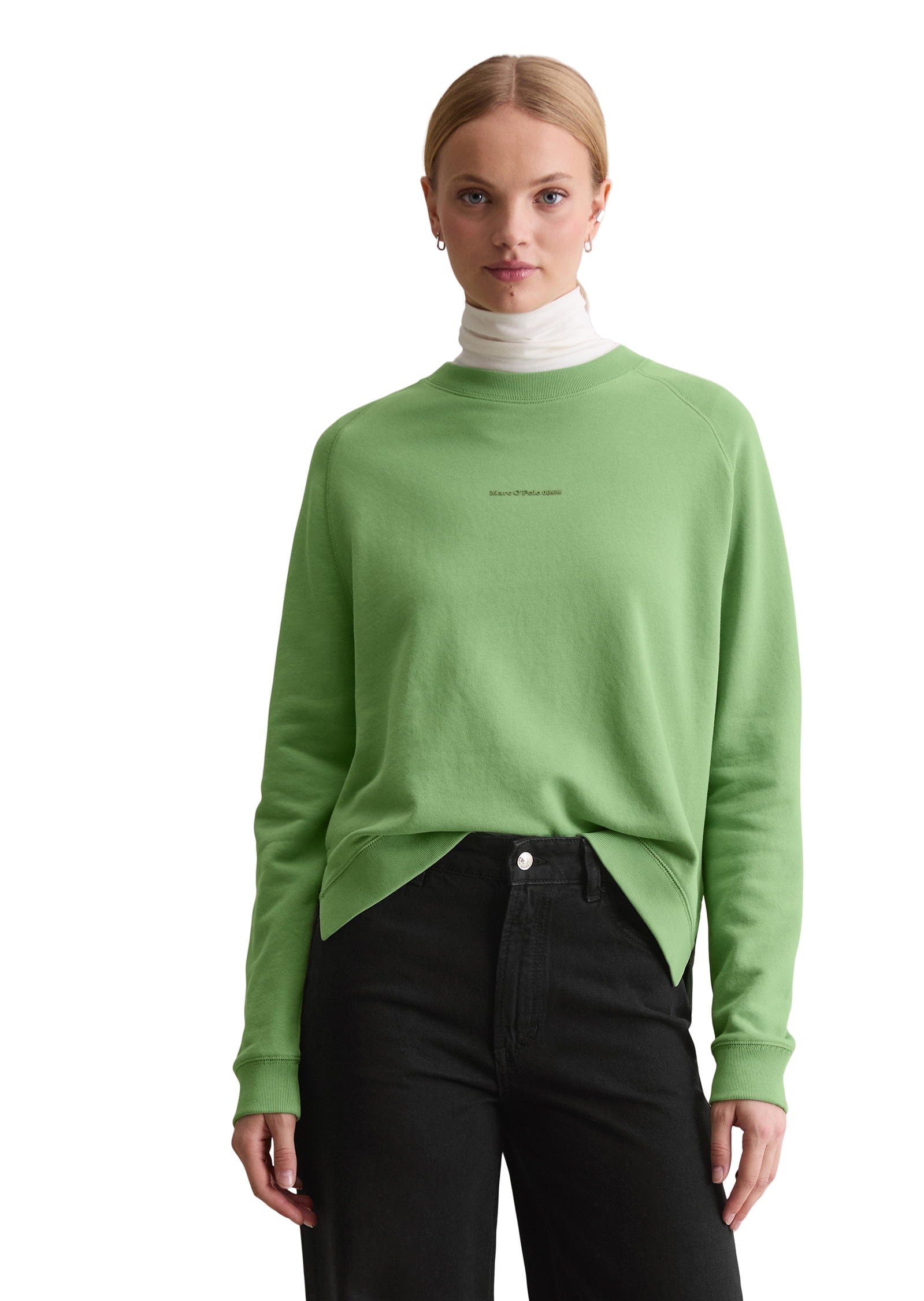 Marc O'Polo DENIM Sweatshirt , relaxed fit, aus Organic Cotton, mit Schlitzen an der Seitennaht
