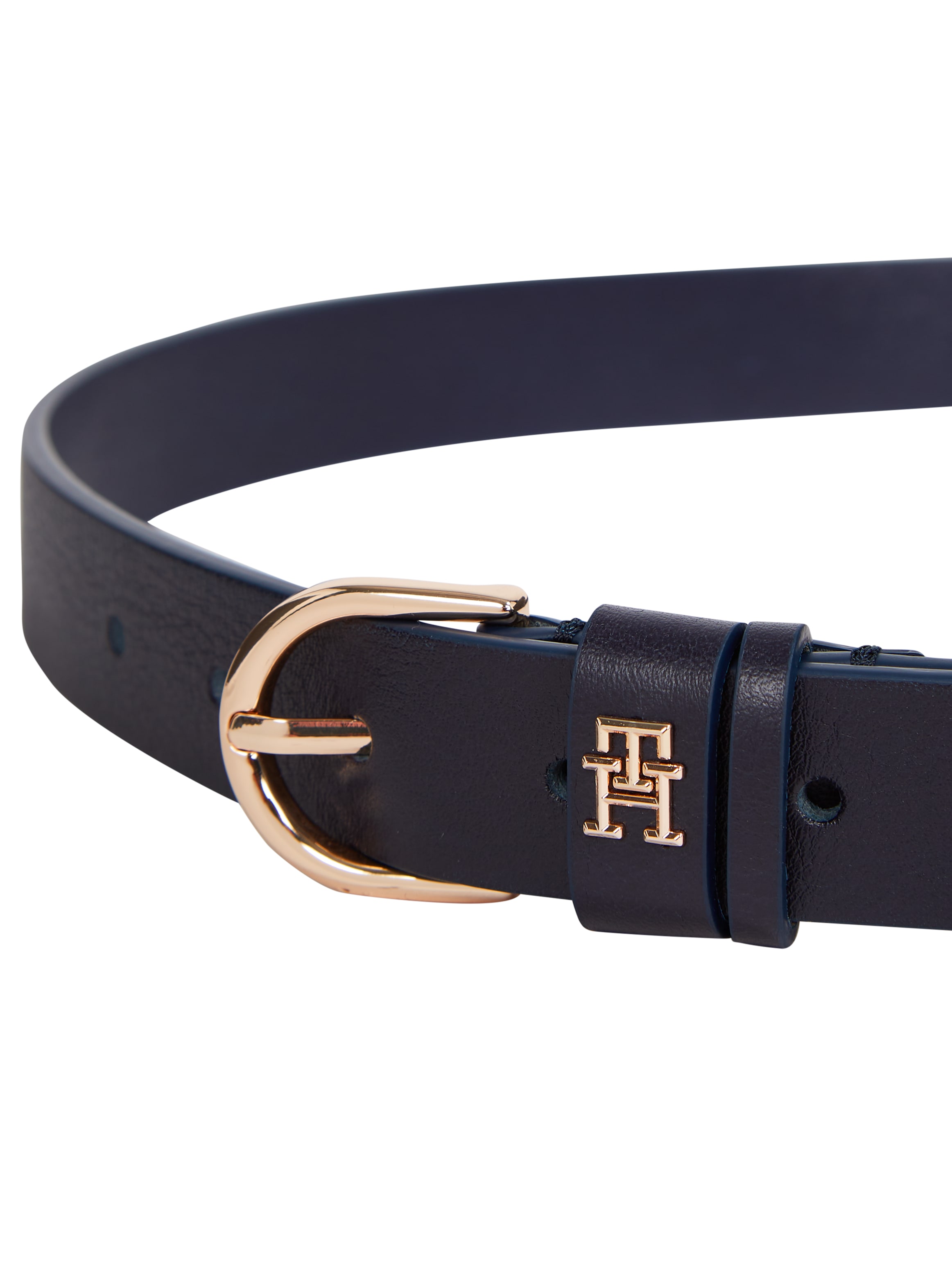 Tommy Hilfiger Ledergürtel »ESSENTIAL EFFORTLESS 2.5«, Logoemblem, weiche Haptik, ovale Einfachdornschließe