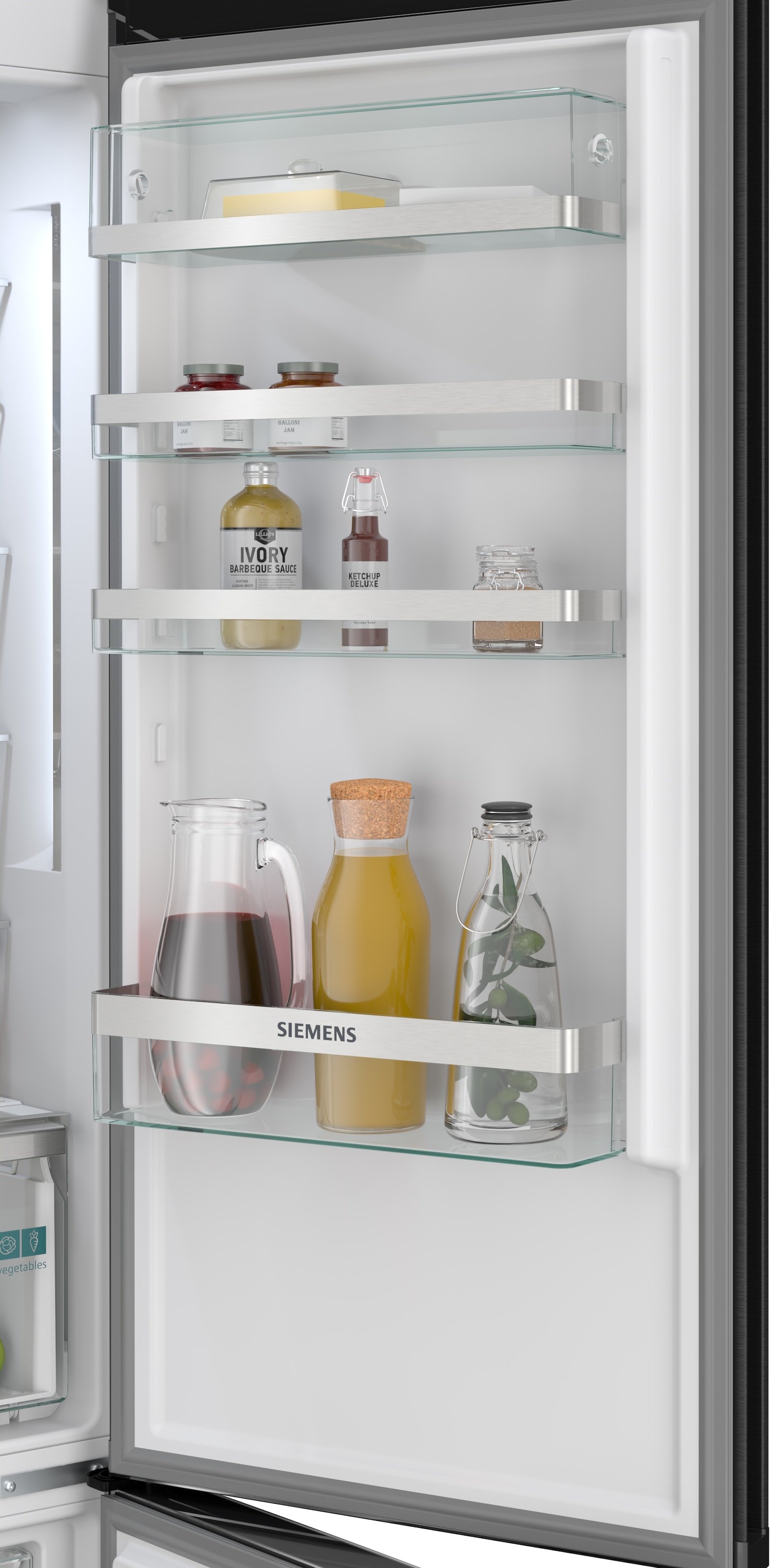 SIEMENS Kühl-/Gefrierkombination iQ500 »KG39NAXAG« 203 cm hoch 60 cm breit hyperFresh System für frisches Obst und Gemüse sowie Total noFrost