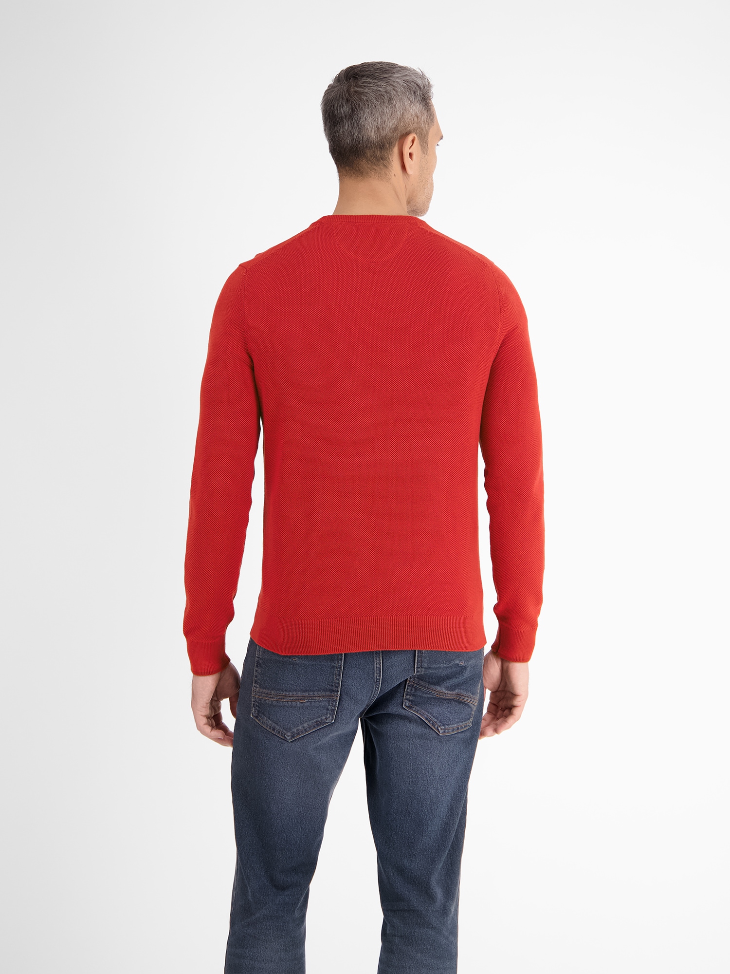 LERROS Strickpullover »LERROS Leichter Strickpullover mit schmaler Rippstruktur«