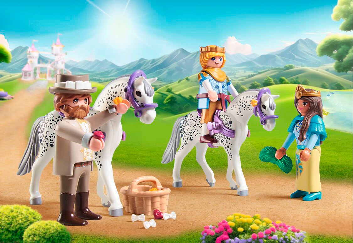 Playmobil® Konstruktions-Spielset »Kutschfahrt mit Prinzessin und Prinz (71846), Playmobil Princess Magic«, (97 St.), Made in Europe