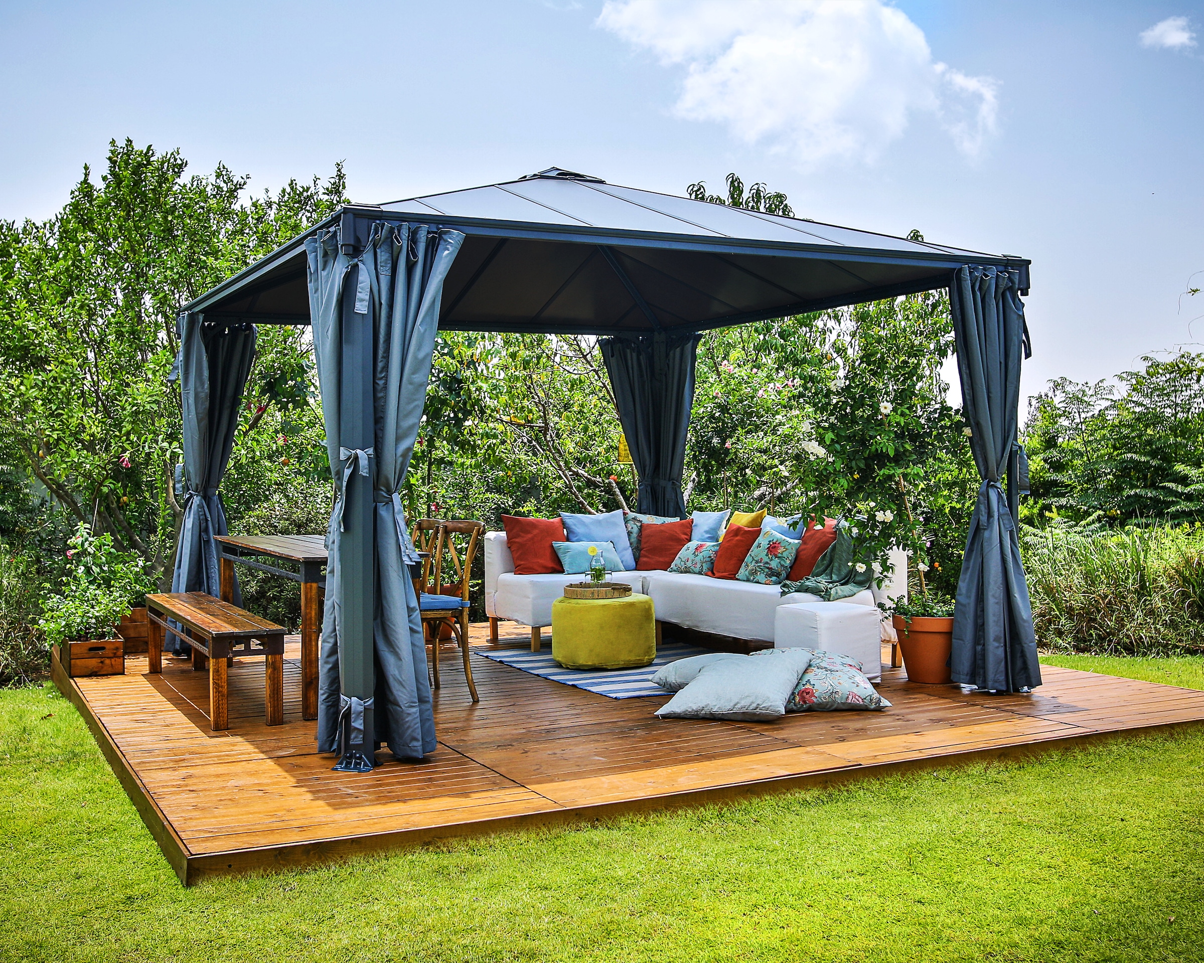 Palram - Canopia Pavillon »Palermo 3600«, BxT: 360x360 cm