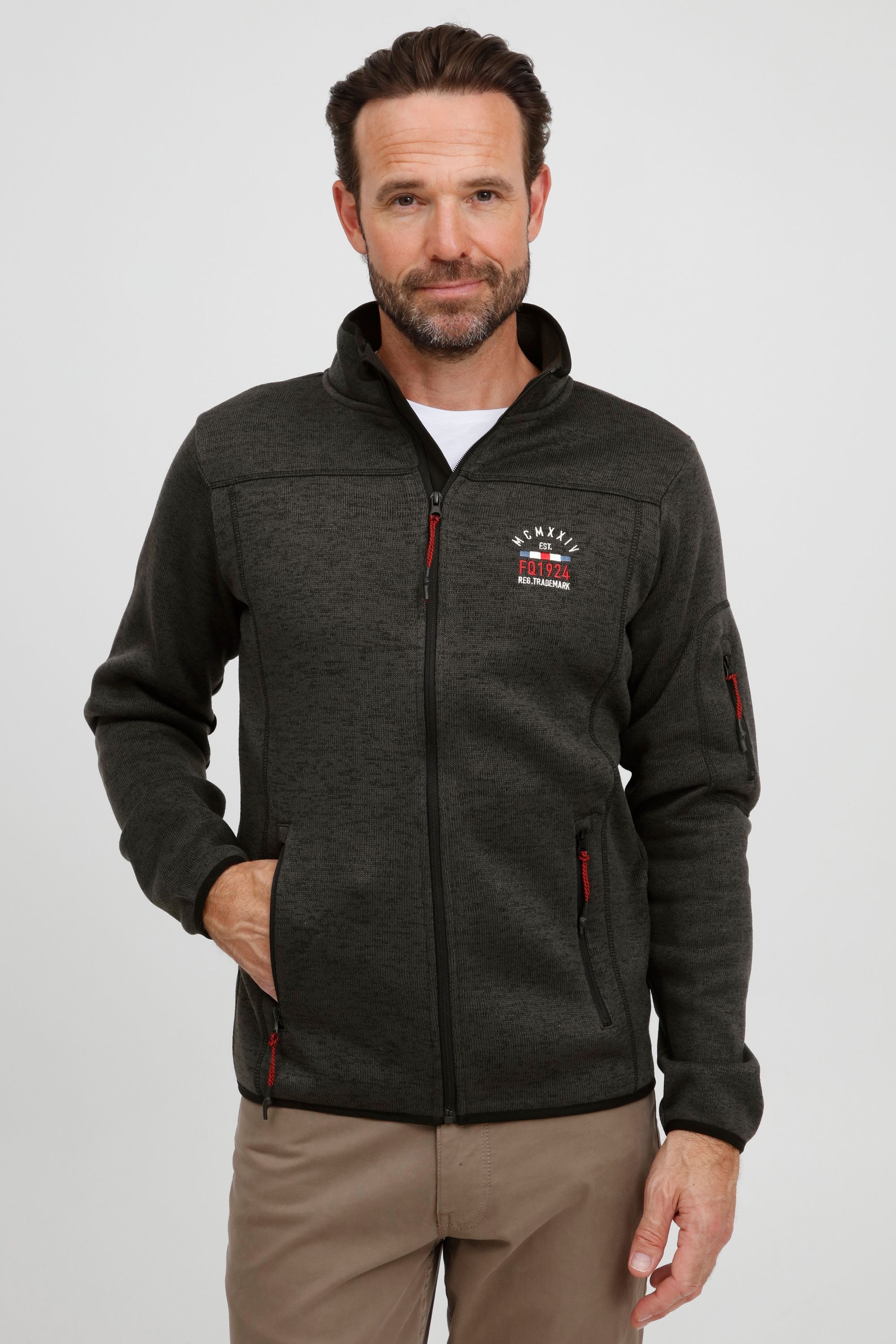 FQ1924 Fleecejacke »Fleecejacke FQBikker«, ohne Kapuze