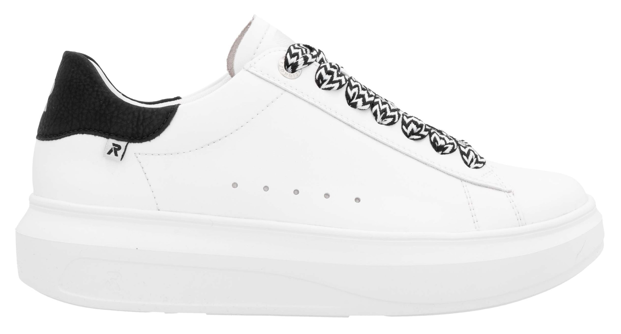 RIEKER Sport Plateausneaker, Freizeitsneaker, Schnürschuh, Halbschuh im Sport-Style