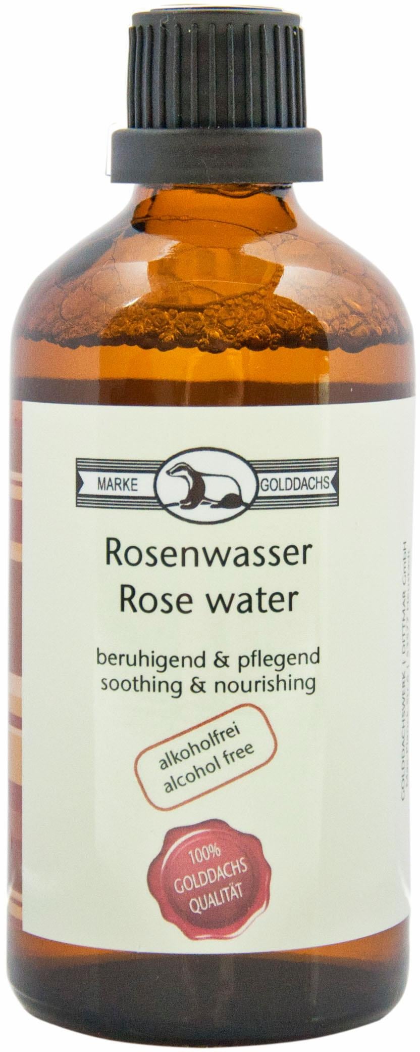 Golddachs Damen Gesichtswasser »Rosenwasser« Beruhigend, antibakteriell, für alle Hauttypen. in braun