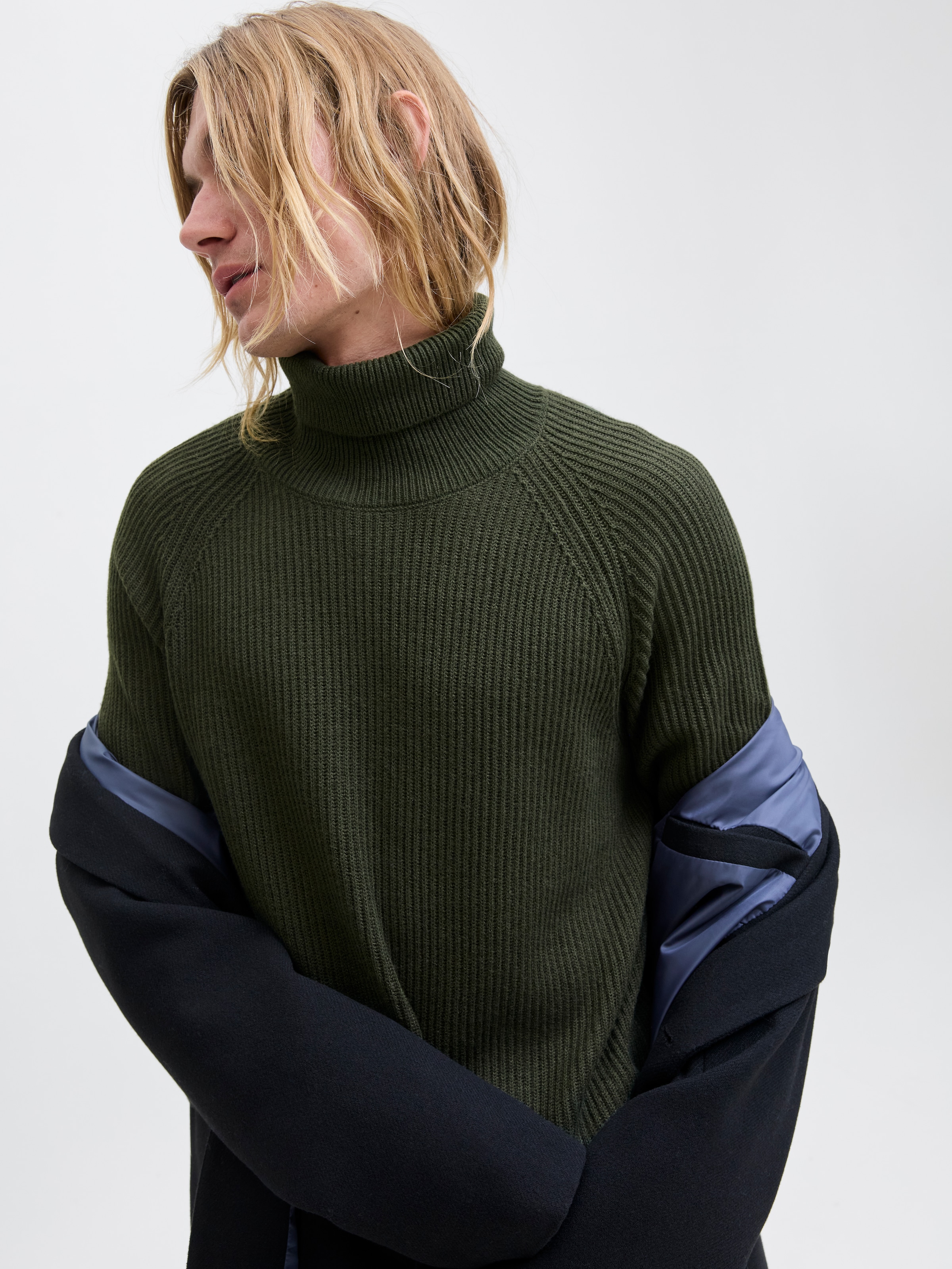 Jack & Jones Rollkragenpullover »JJPANNEL KNIT ROLL NECK AW25«
