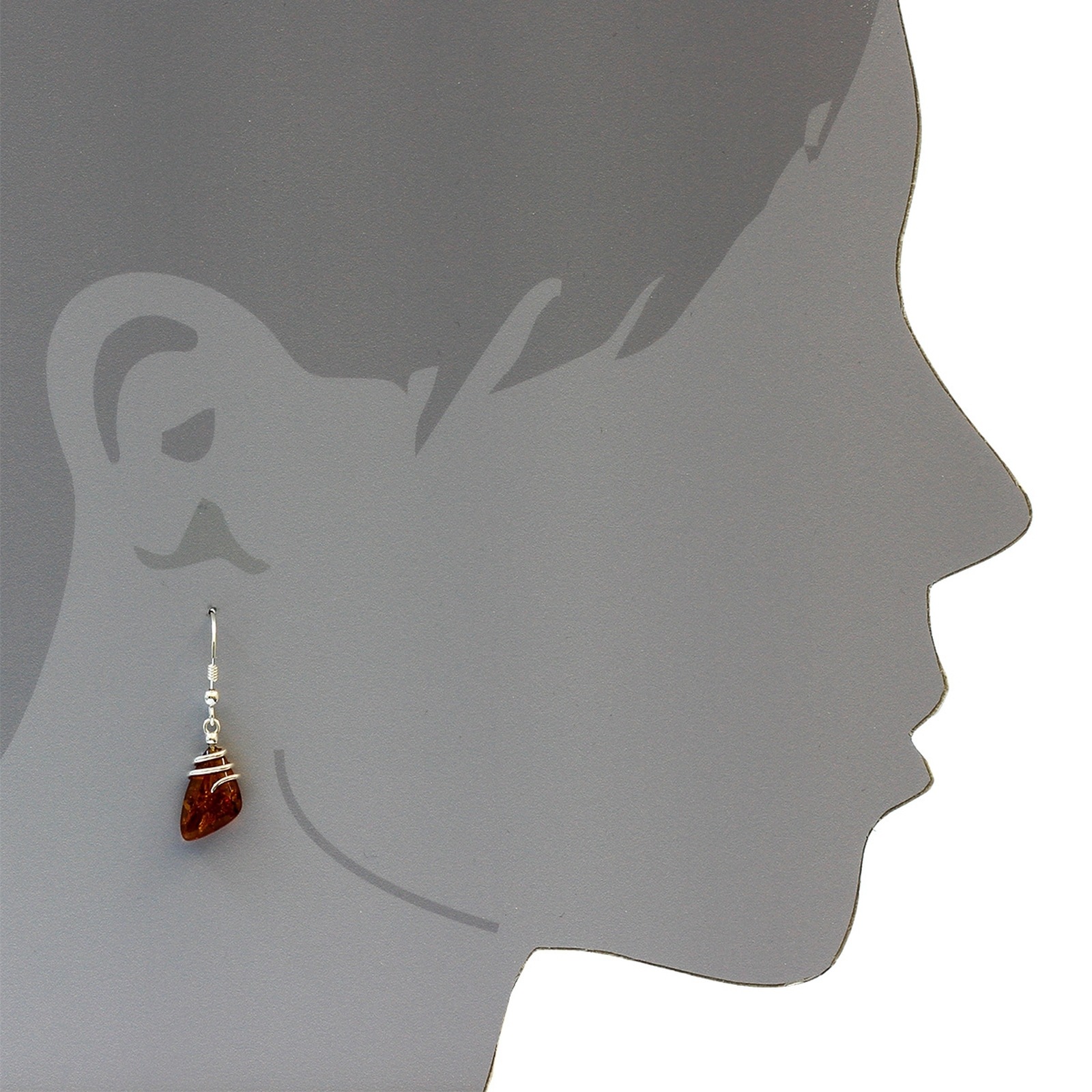 OSTSEE-SCHMUCK Paar Ohrhänger »- Danica - Silber 925/000 - Bernstein«