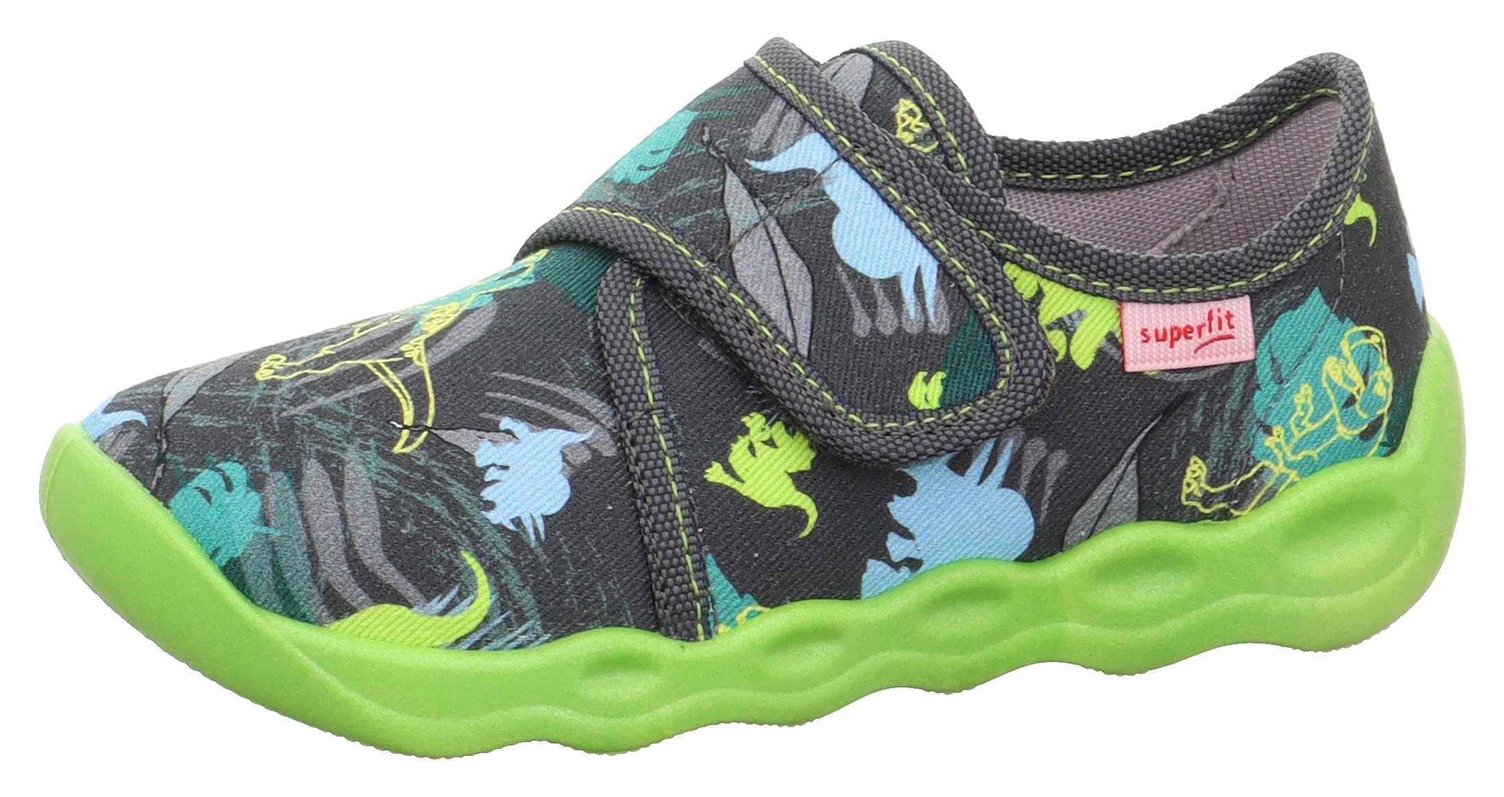 Hausschuh »BUBBLE WMS: Mittel«, Klettschuh, Kindergarten Schuh mit coolem Print