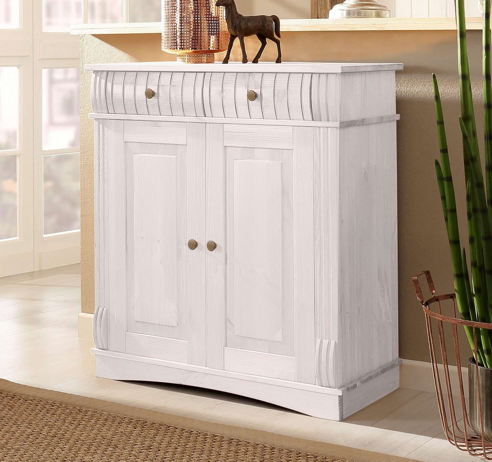 OTTO home Kommode »Teresa Sideboard nur 2 Schubkästen« aus massiver Kiefer Breite 84 cm, FSC®