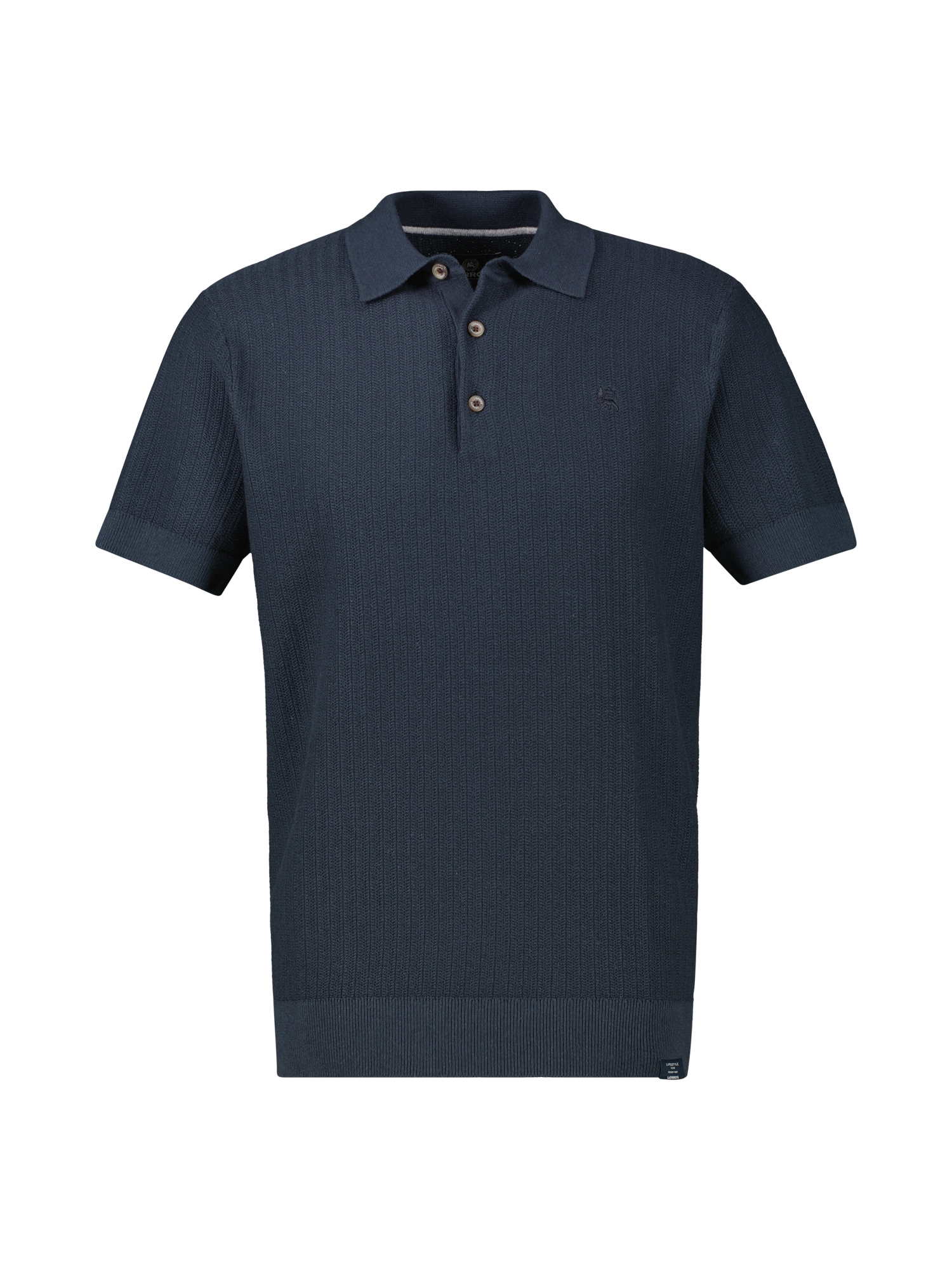 LERROS Poloshirt »LERROS Strick-Polo mit klassisch geknöpftem Kragen«