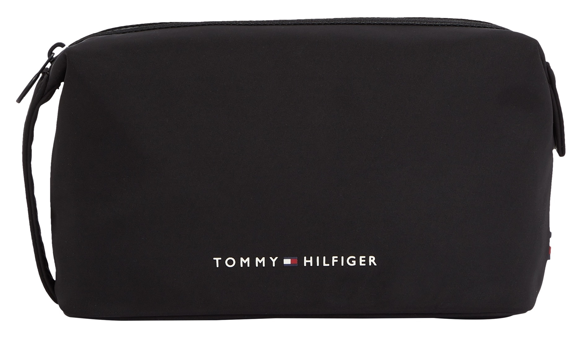 Tommy Hilfiger Kosmetiktasche »TH SKYLINE WASHBAG«, Makeup-Tasche Beauty-Bag Beautycase Recycelte Materialien