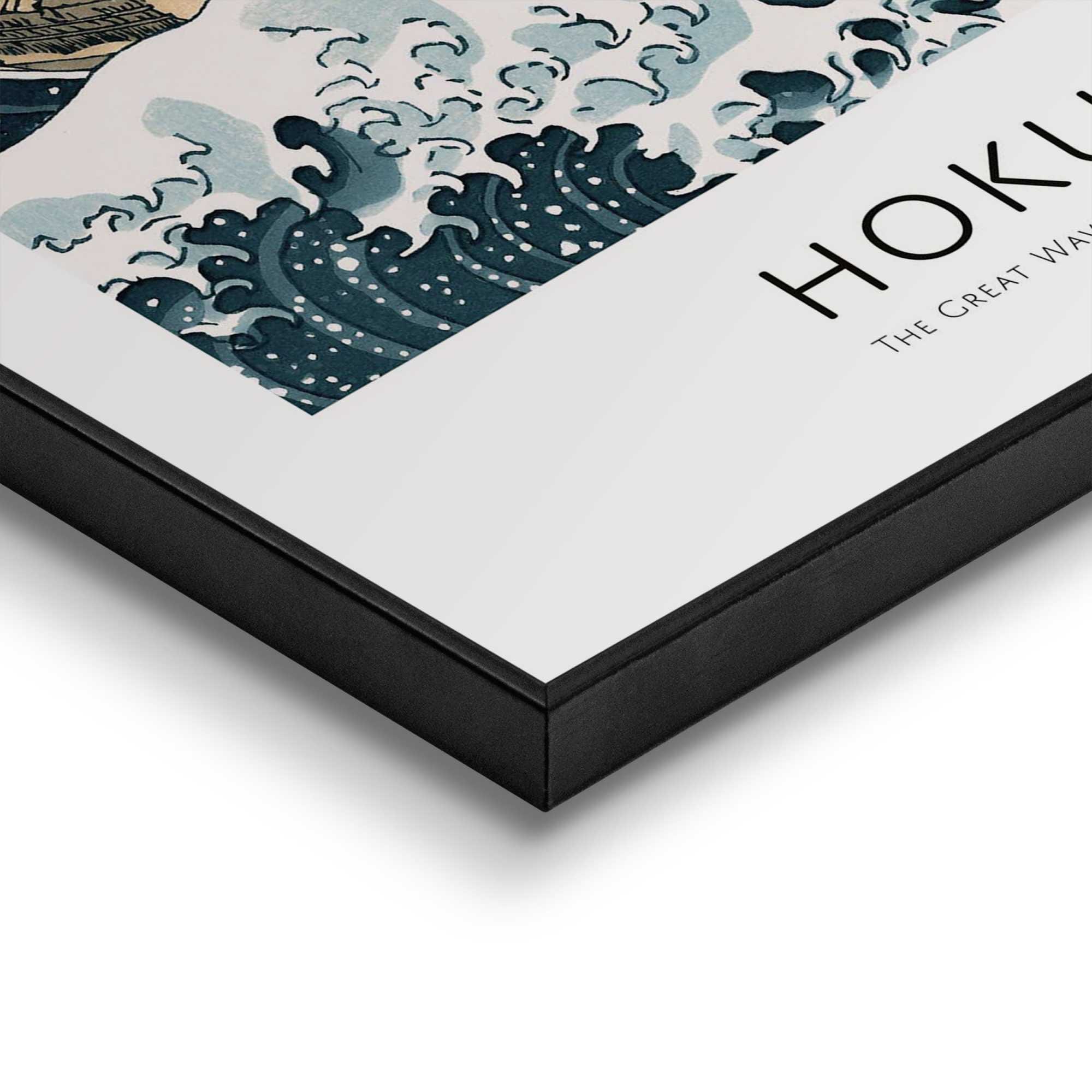 Reinders! Poster »Energy« Wohnzimmer - Hokusai - Blau - MDF - Kunst - 30x40 cm