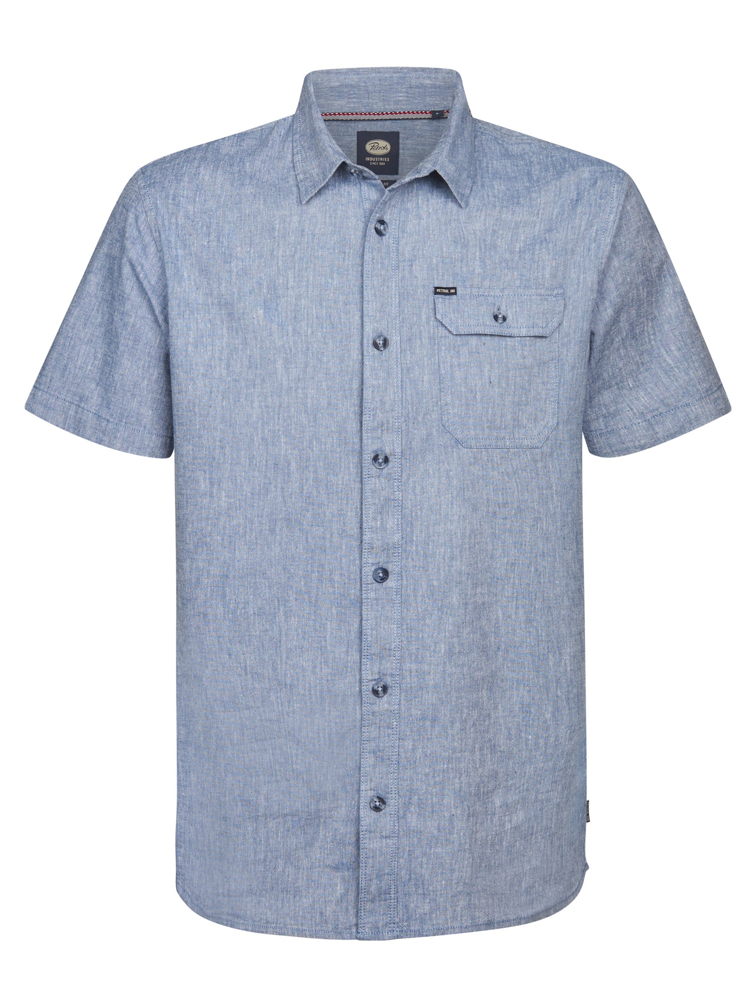 Petrol Industries Kurzarmhemd »Men Shirt Short Sleeve Uni« mit Brust Tasche