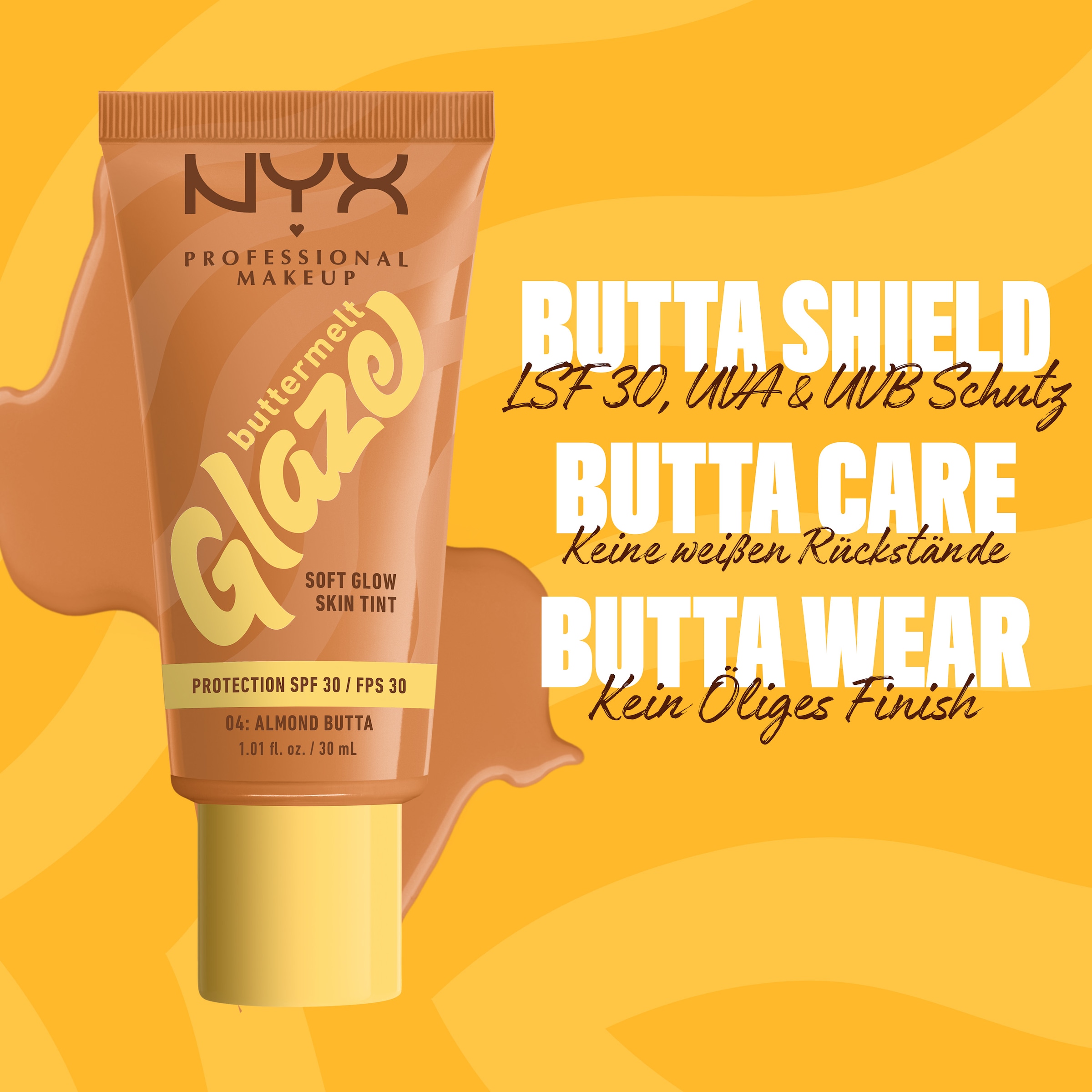 NYX Foundation »NYX Professional Makeup Buttermelt Glaze Foundation LSF 30«